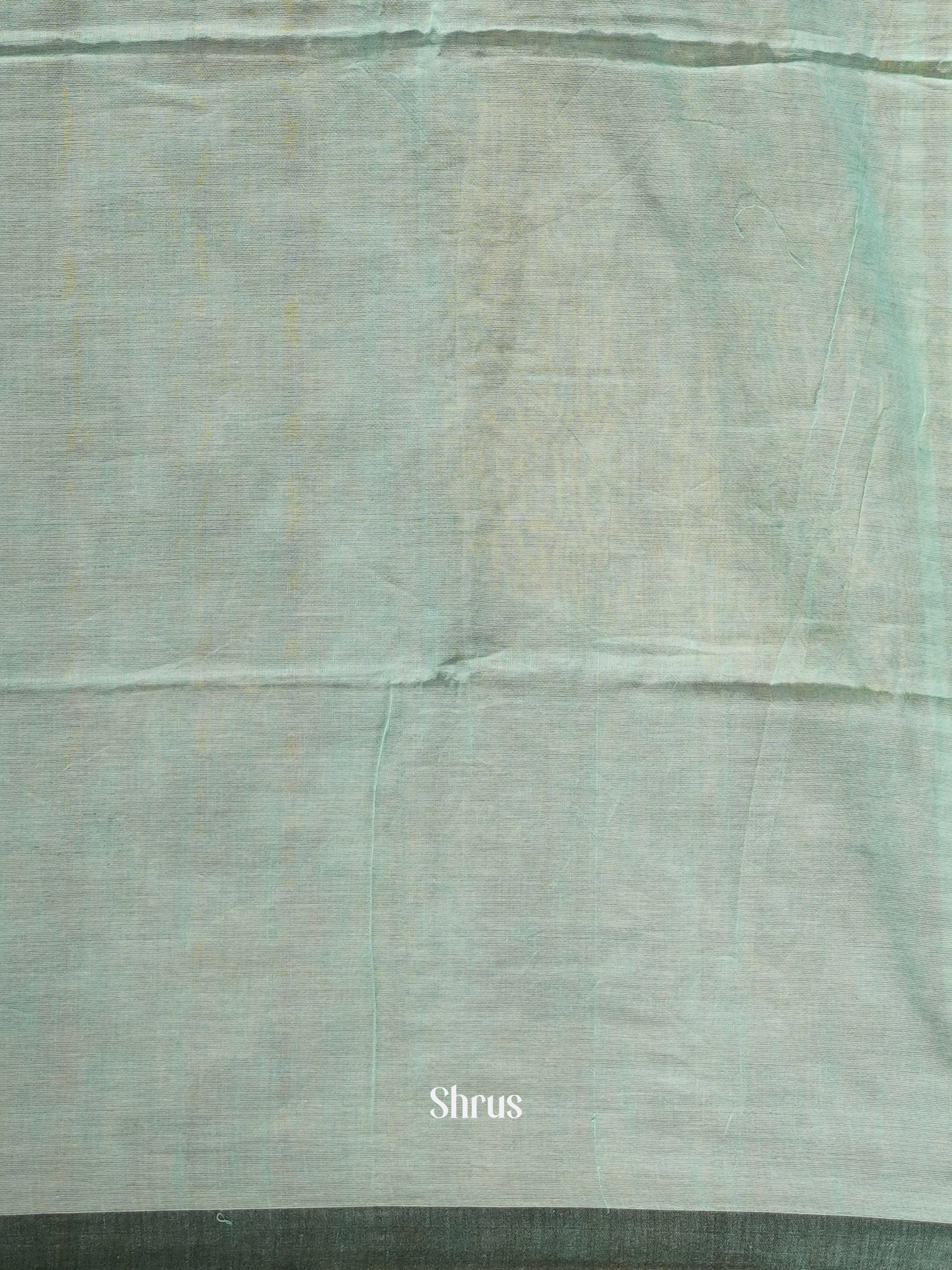 Ice Green & Grey - Semi Ikkat saree - Shop on ShrusEternity.com