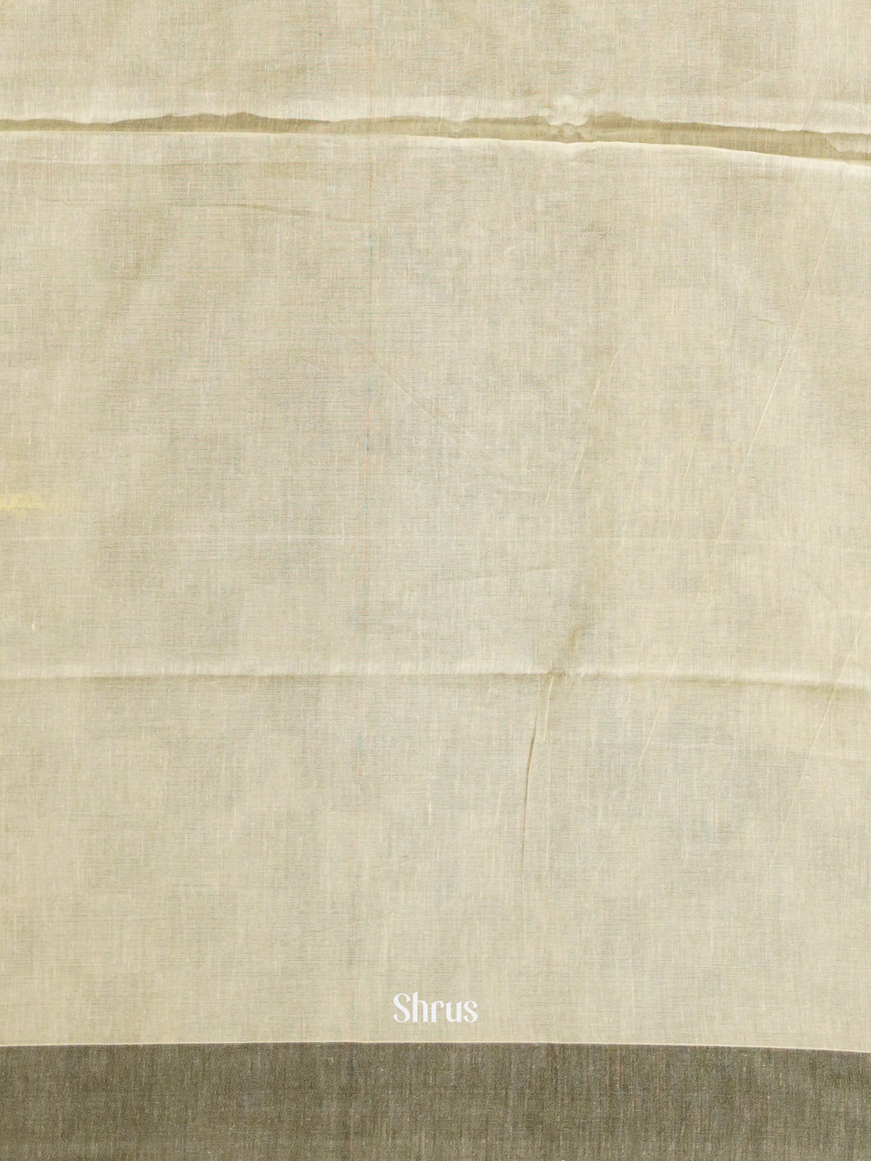 Cream & Grey - Semi Ikkat Saree - Shop on ShrusEternity.com