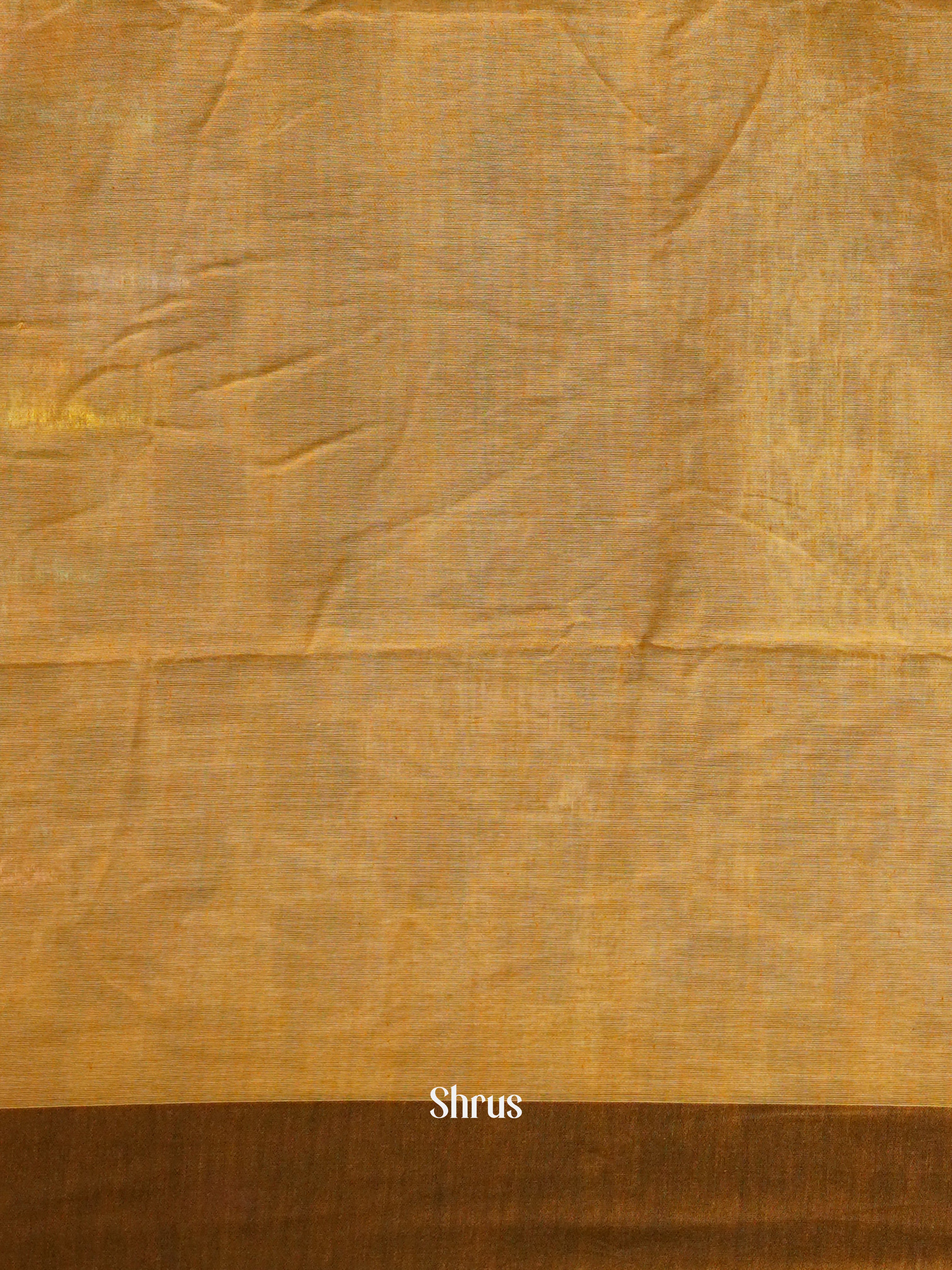 Orange & Grey - Semi Ikkat Saree - Shop on ShrusEternity.com