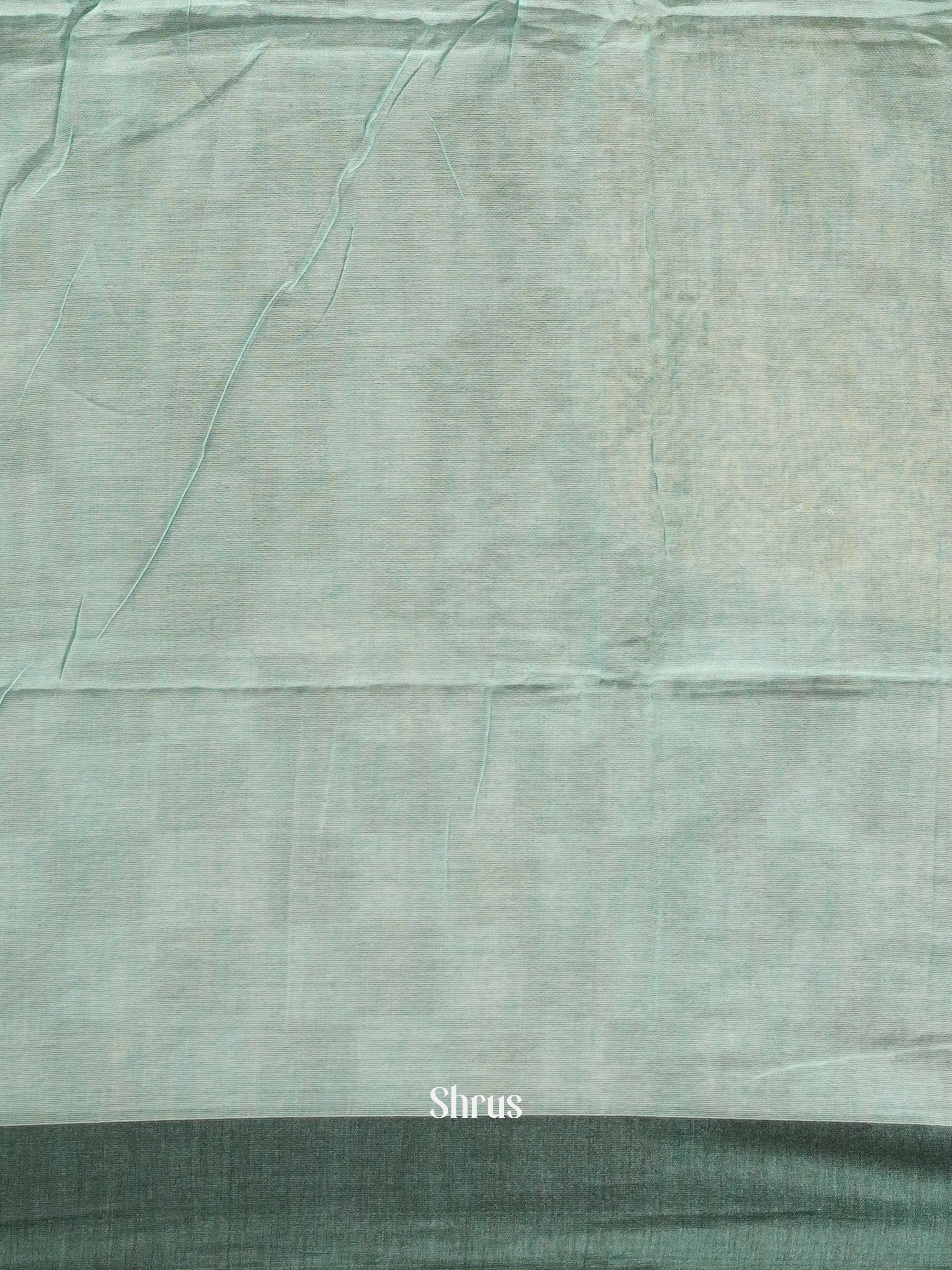 Green & Blue - Semi Ikkat Saree - Shop on ShrusEternity.com