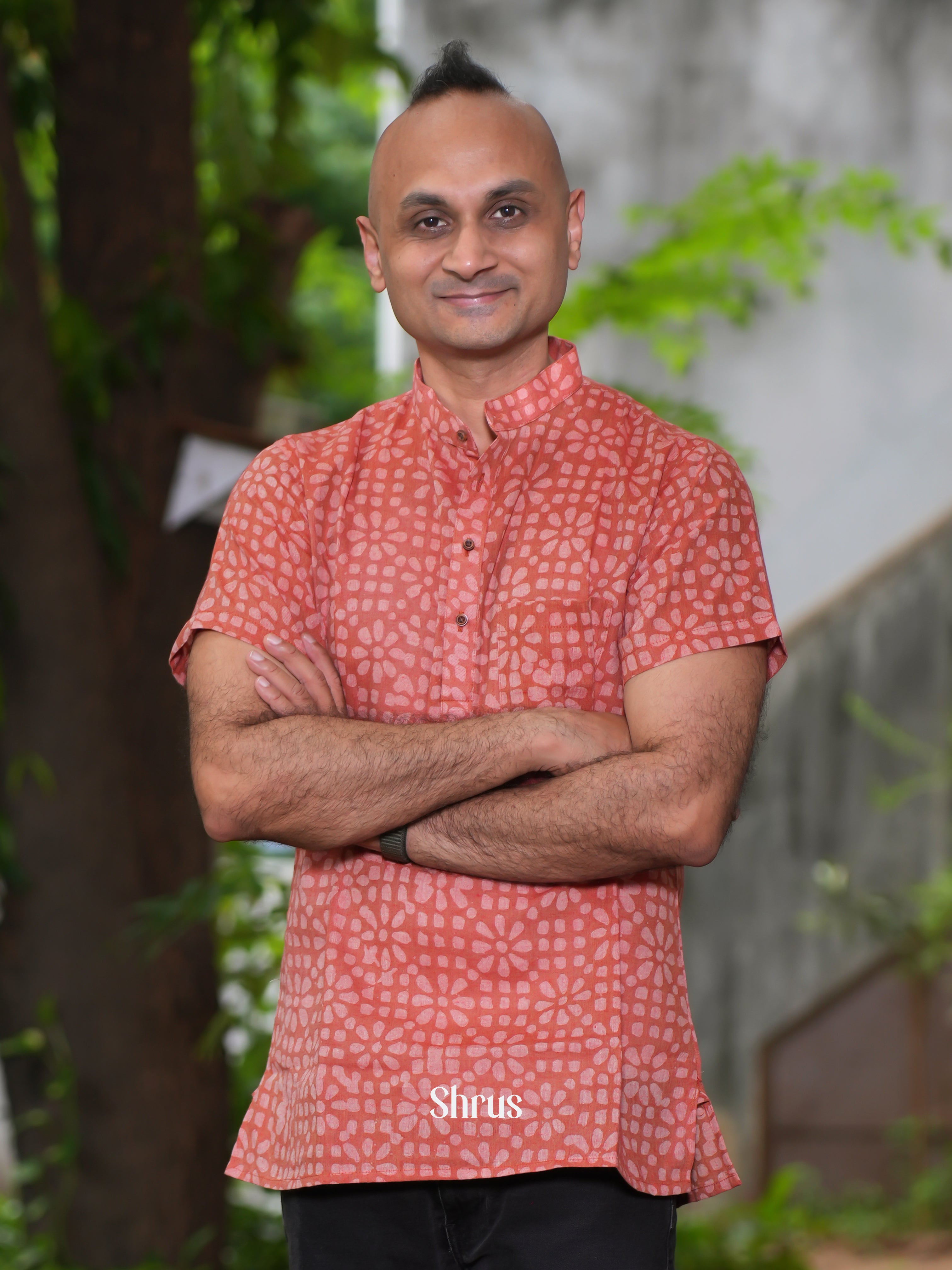 Red - Readymade Mens Kurta - Shop on ShrusEternity.com