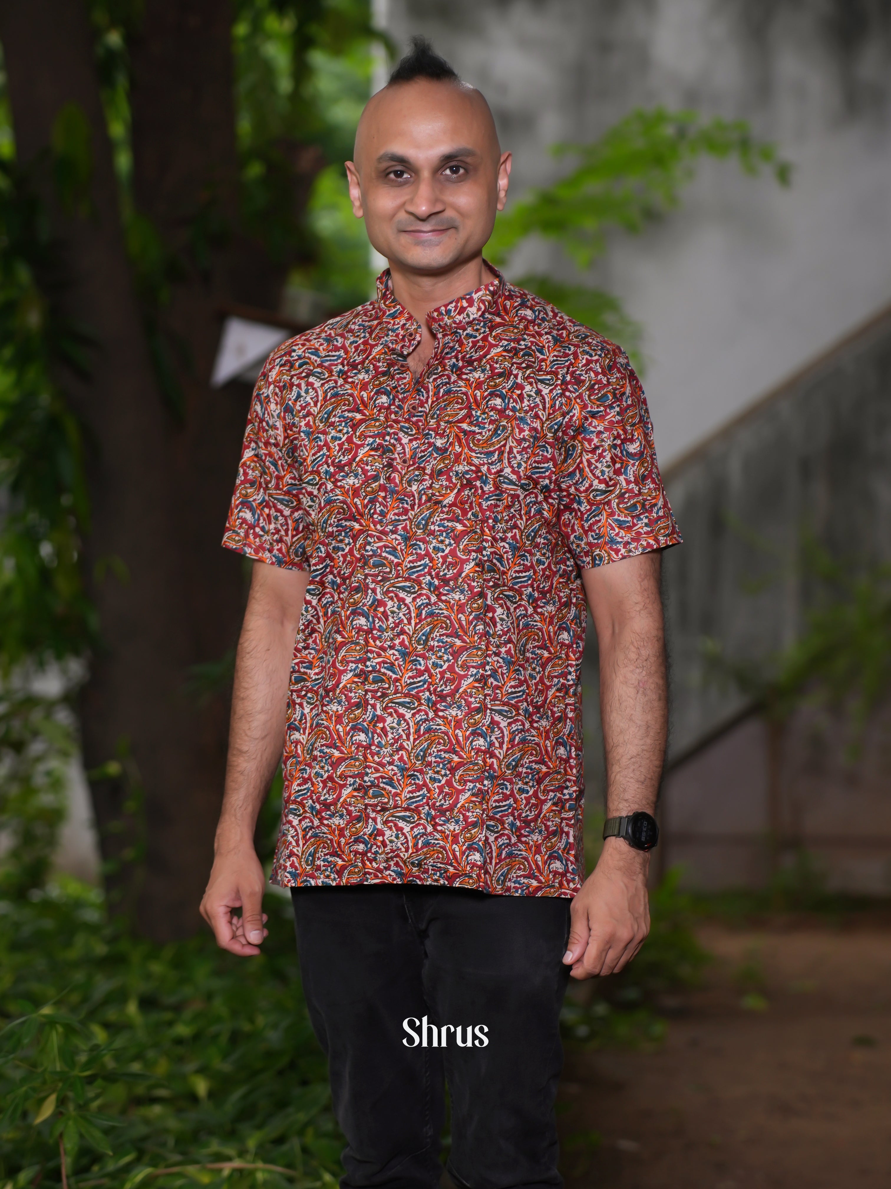 Brown - Readymade Mens Kurta - Shop on ShrusEternity.com