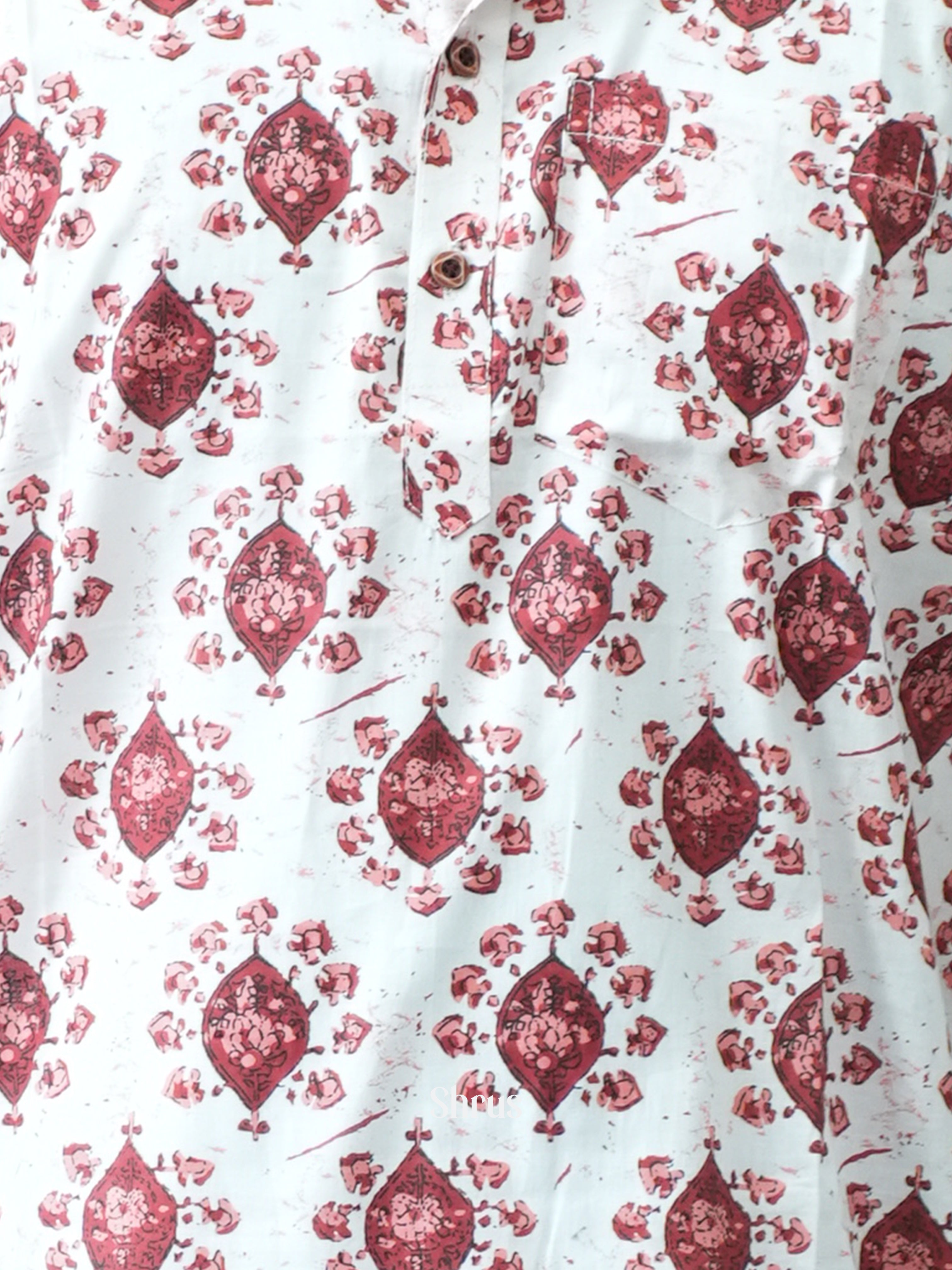 White & Brown - Readymade Mens Kurta - Shop on ShrusEternity.com