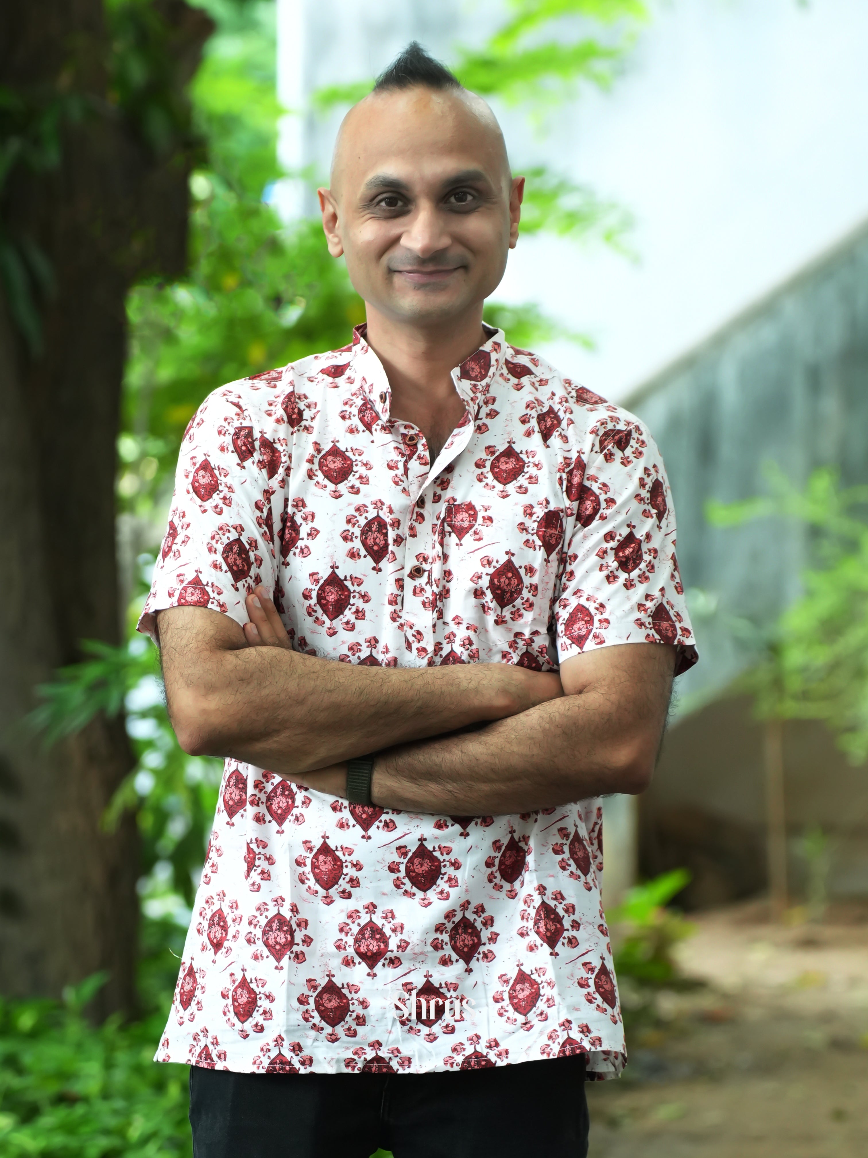 White & Brown - Readymade Mens Kurta - Shop on ShrusEternity.com