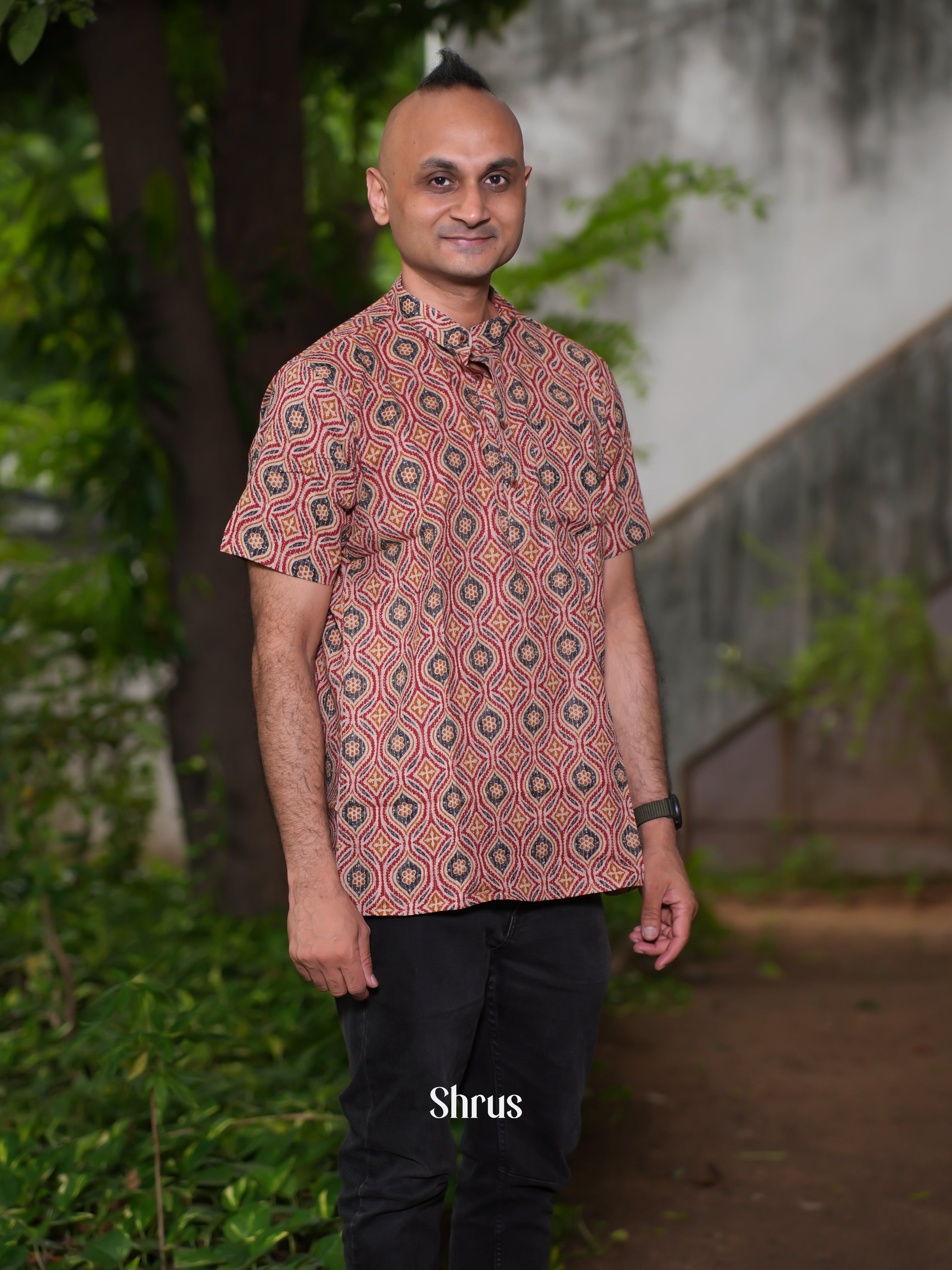 Pink- Readymade mens Kurta - Shop on ShrusEternity.com