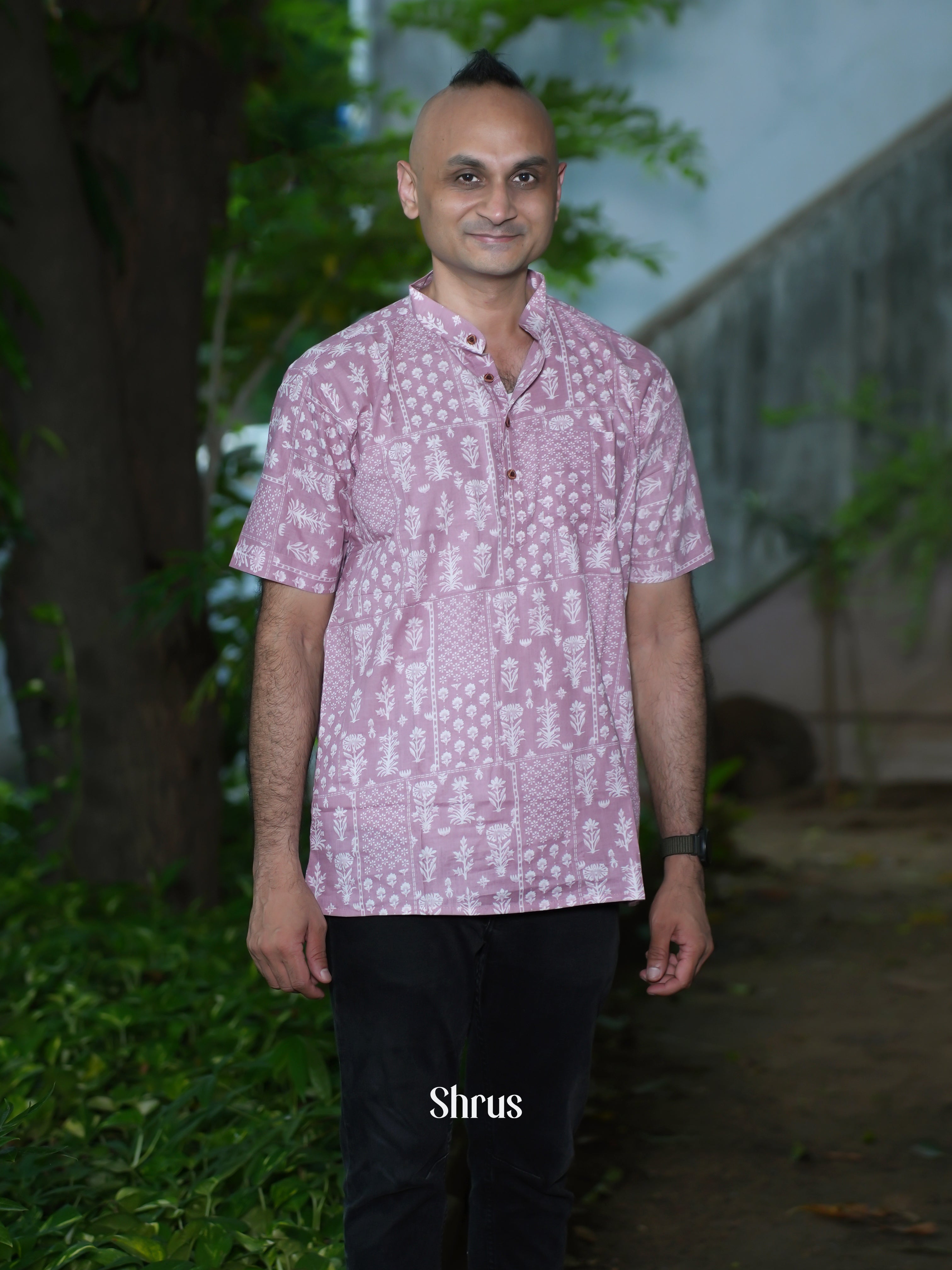 Purple - Readymade Mens Kurta - Shop on ShrusEternity.com