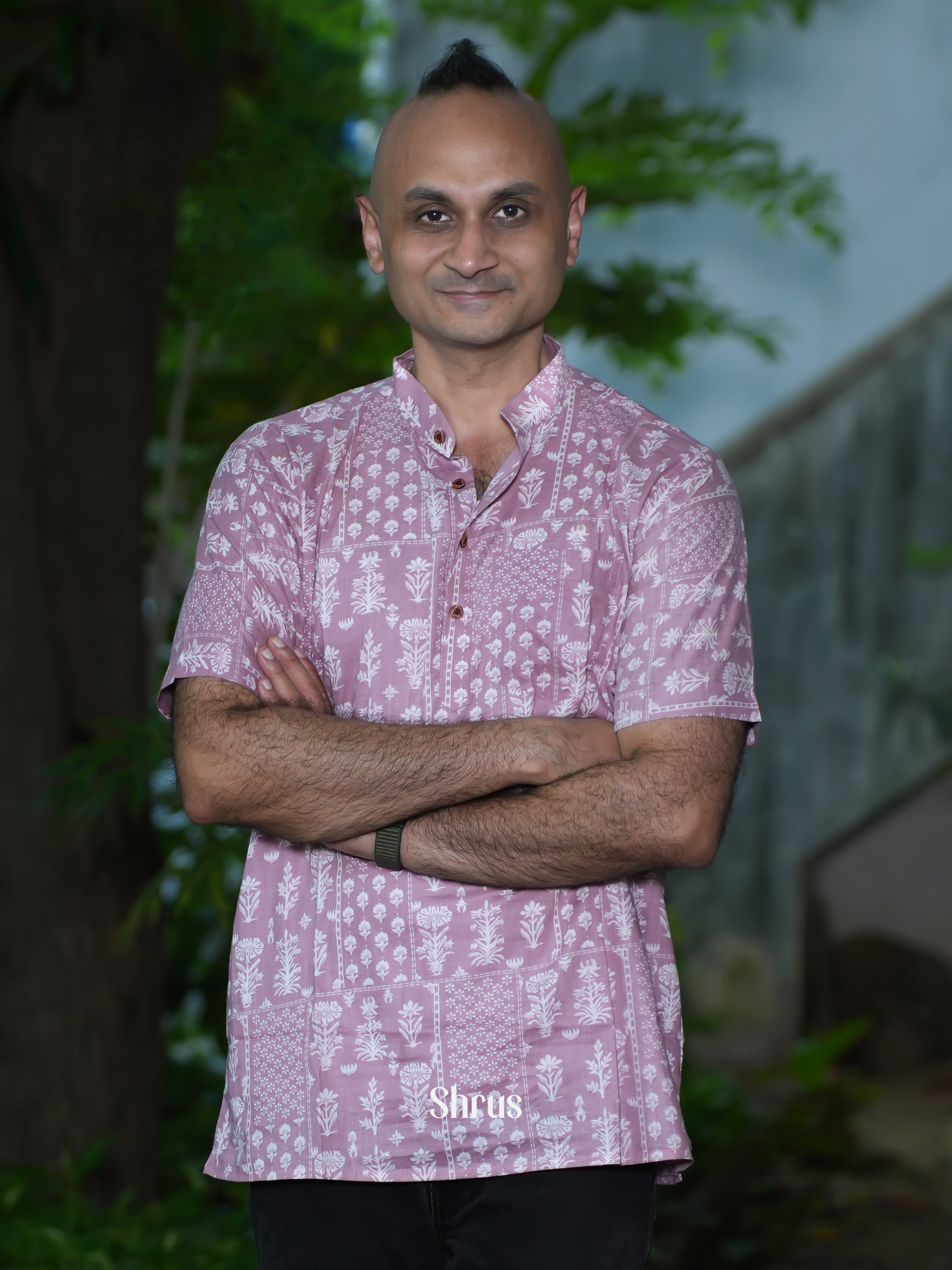 Purple - Readymade Mens Kurta - Shop on ShrusEternity.com