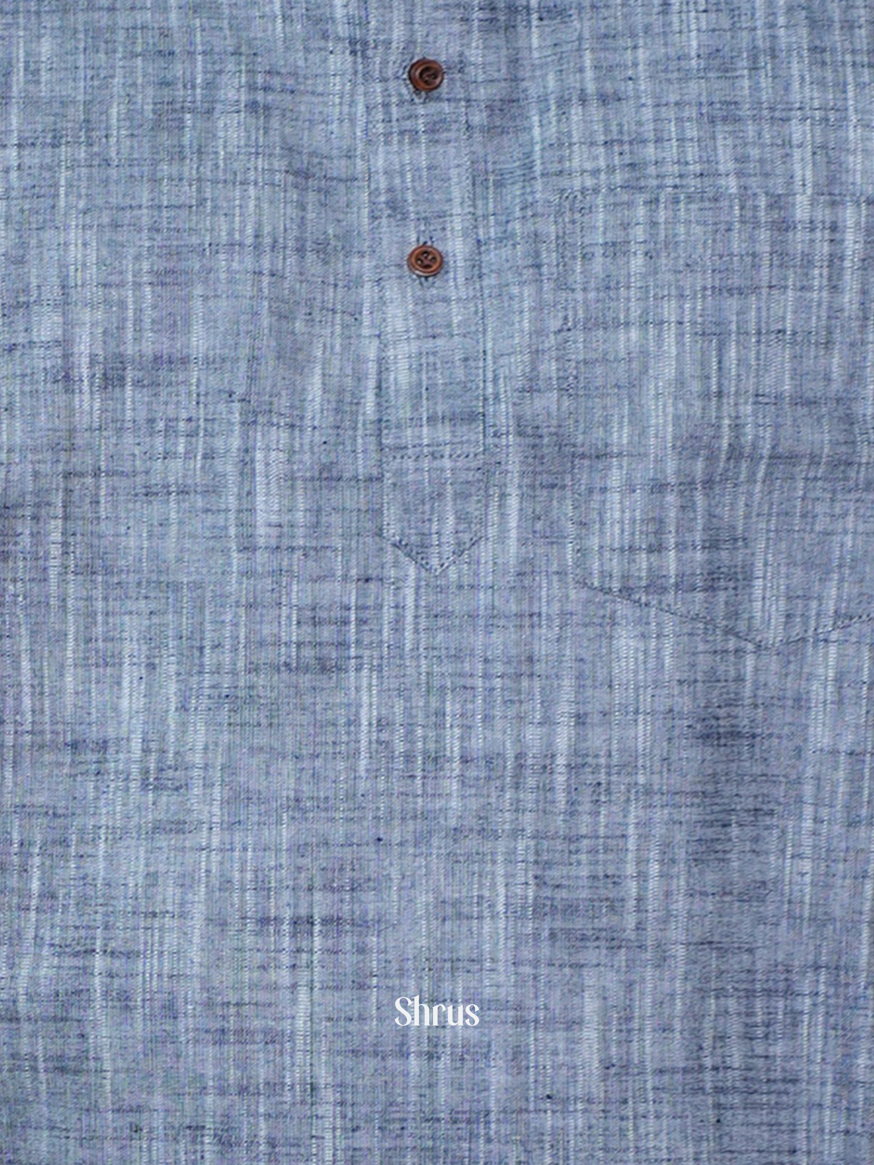 Grey - Readymade Mens Kurta - Shop on ShrusEternity.com