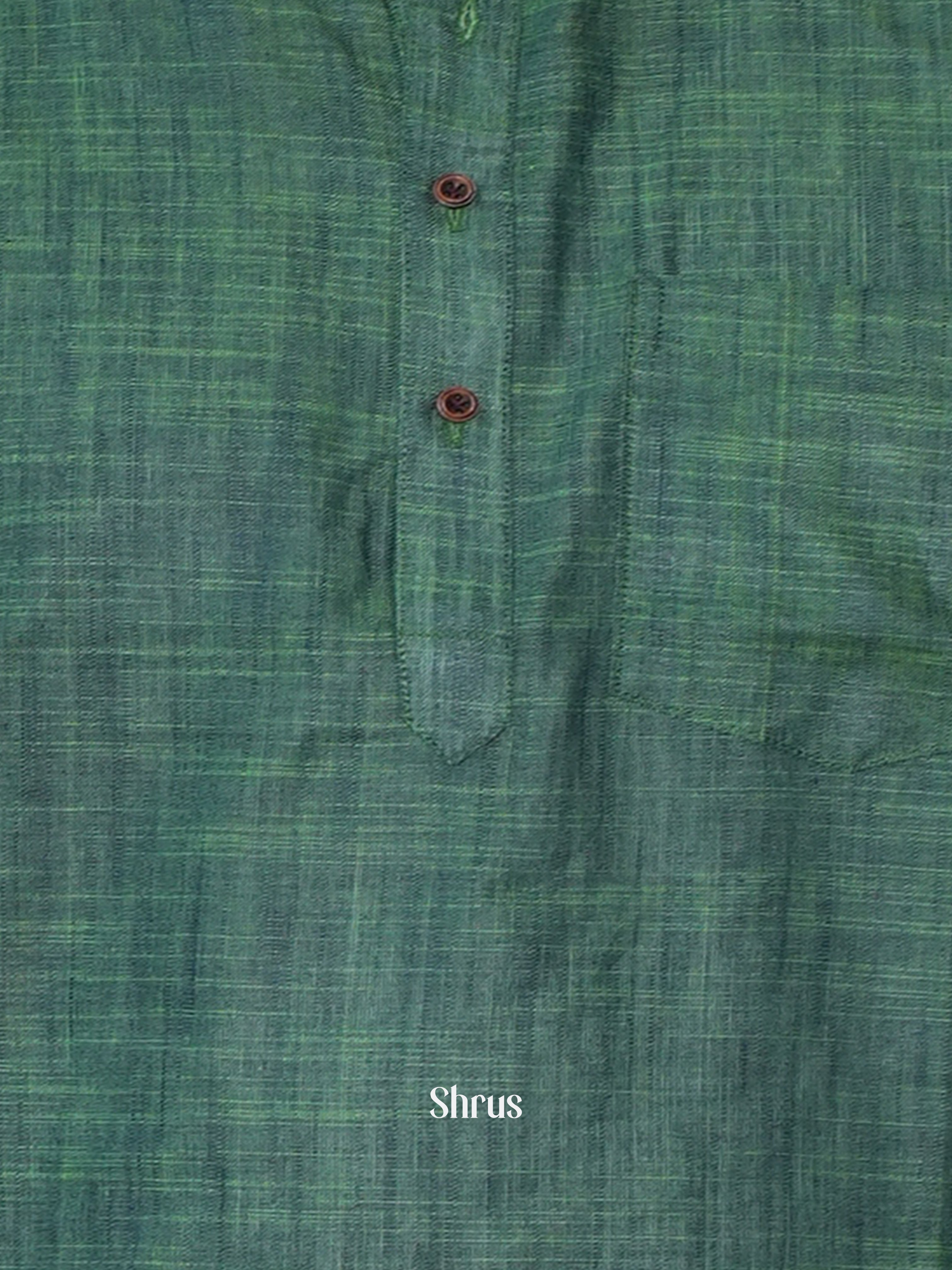 Green - Readymade Mens Kurta - Shop on ShrusEternity.com