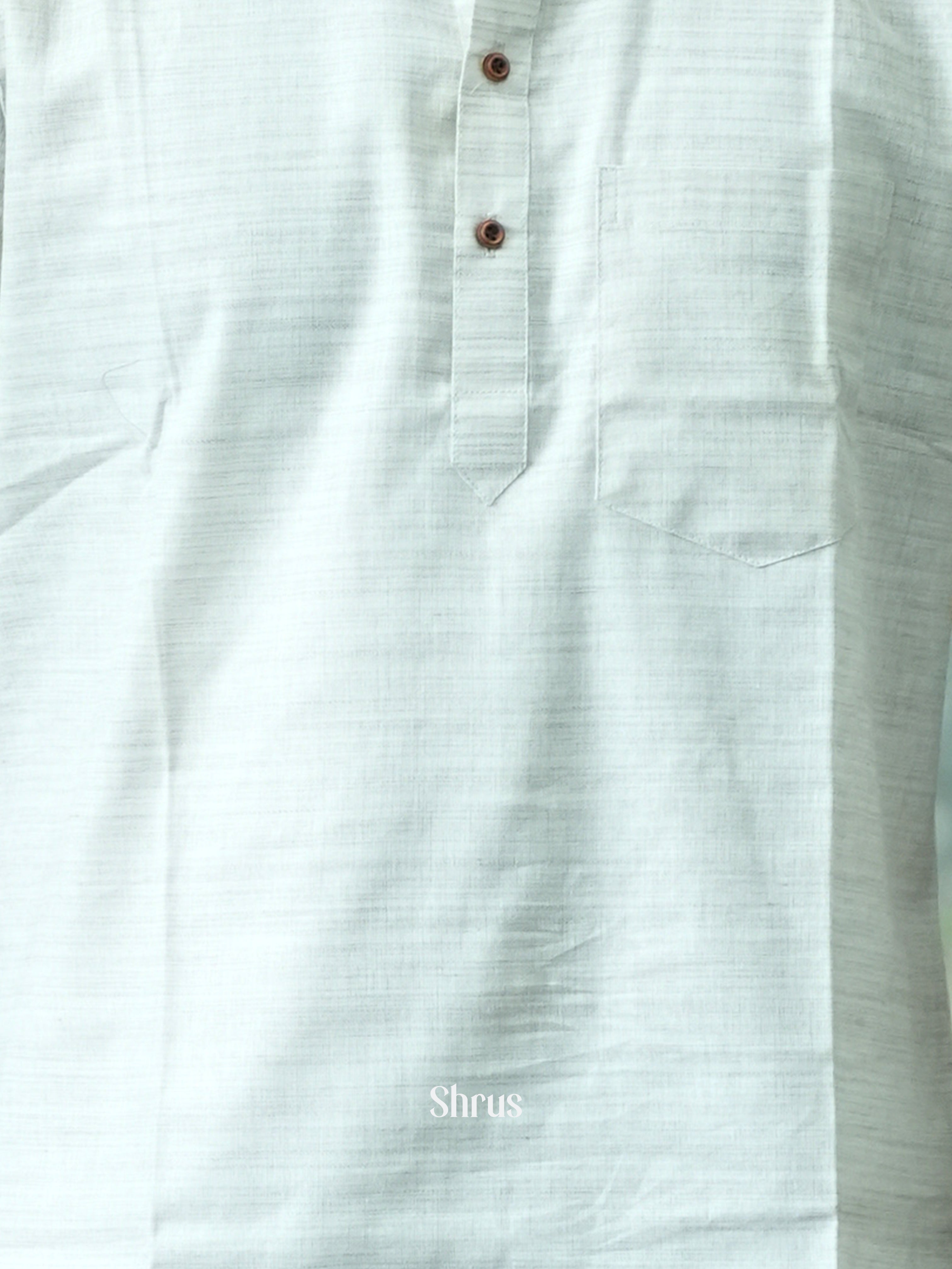 Cream- Readymade Mens Kurta - Shop on ShrusEternity.com