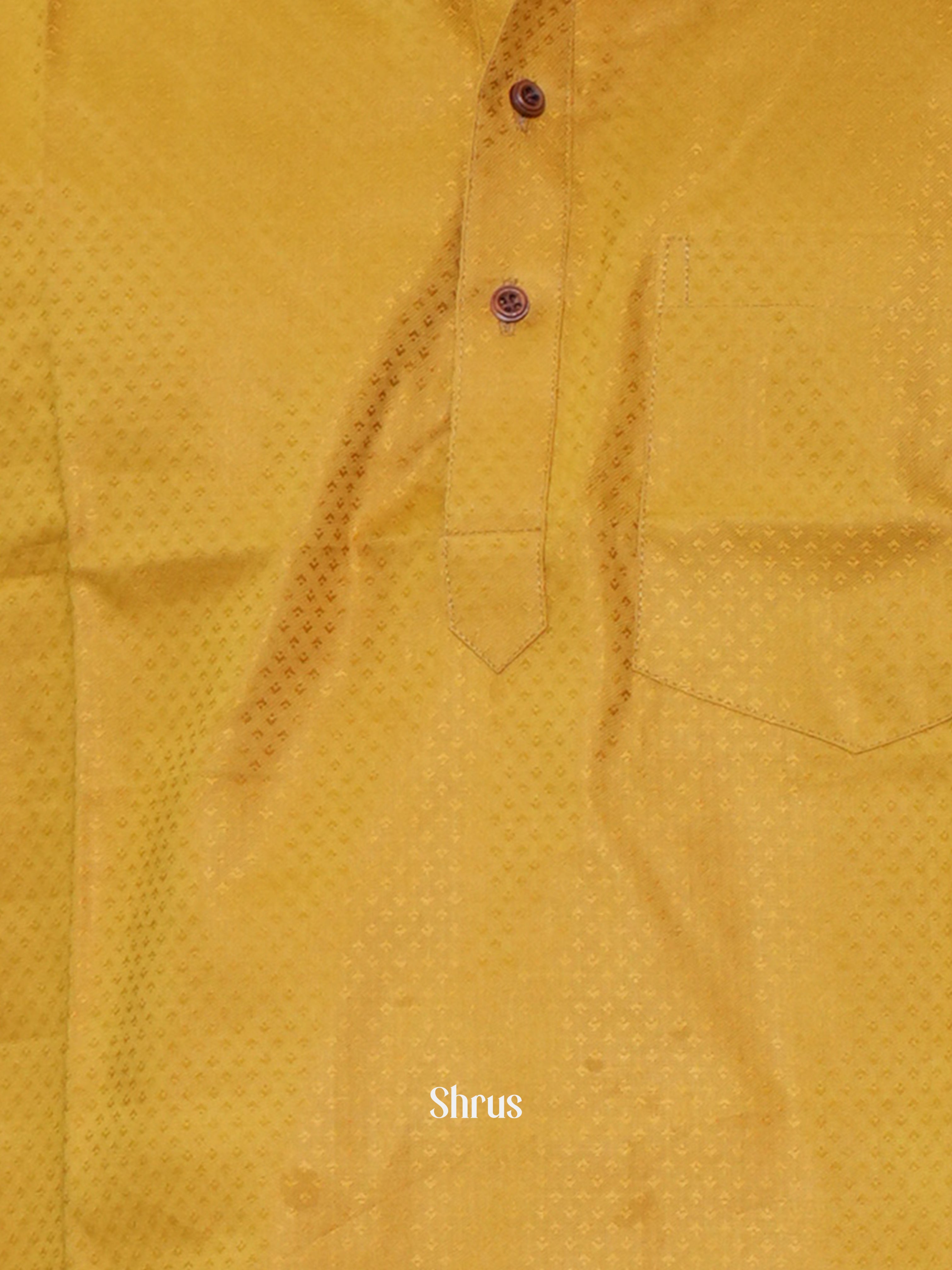 Mustard - Readymade Mens Kurta - Shop on ShrusEternity.com