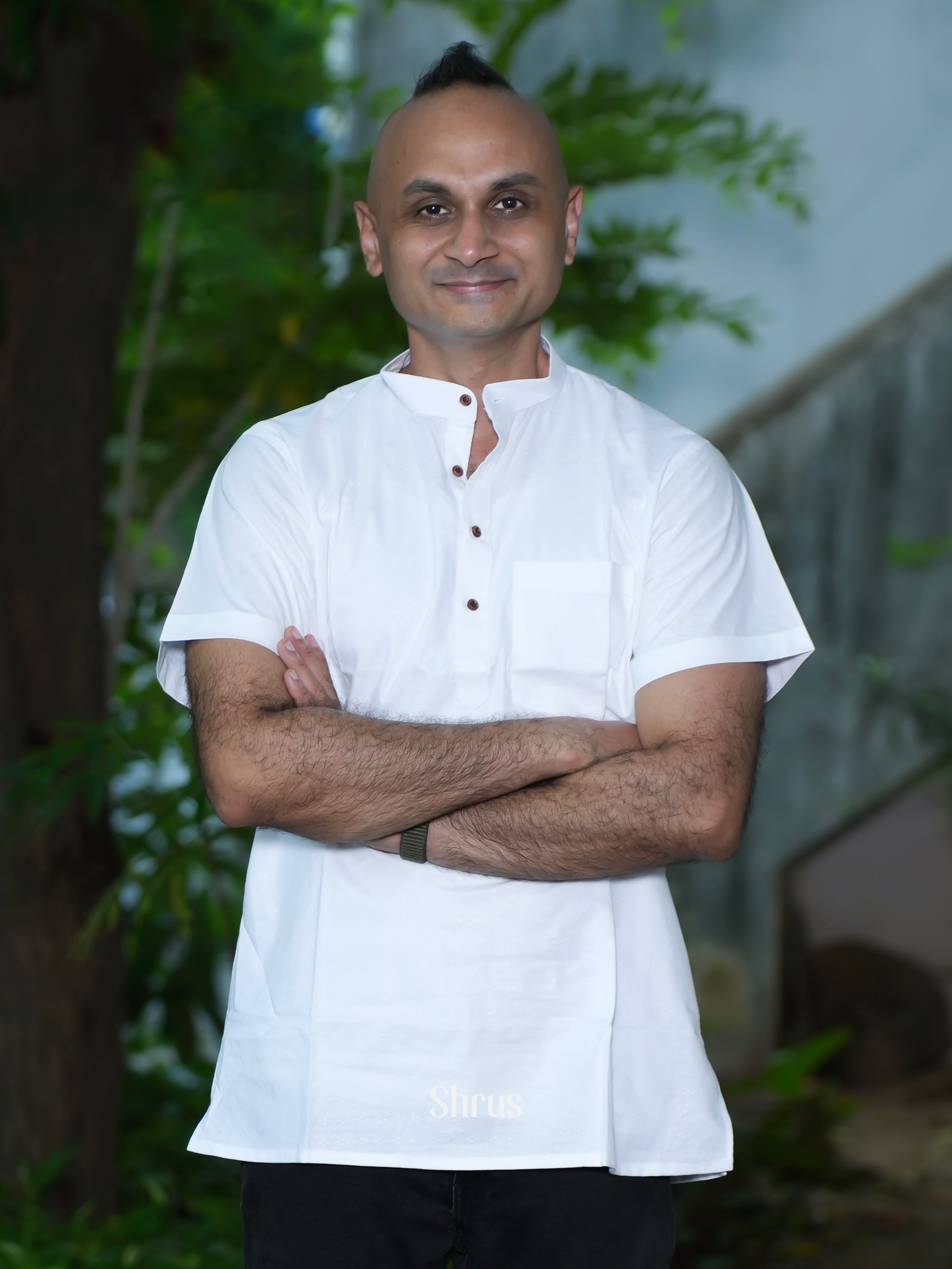 White - Readymade Mens kurta - Shop on ShrusEternity.com