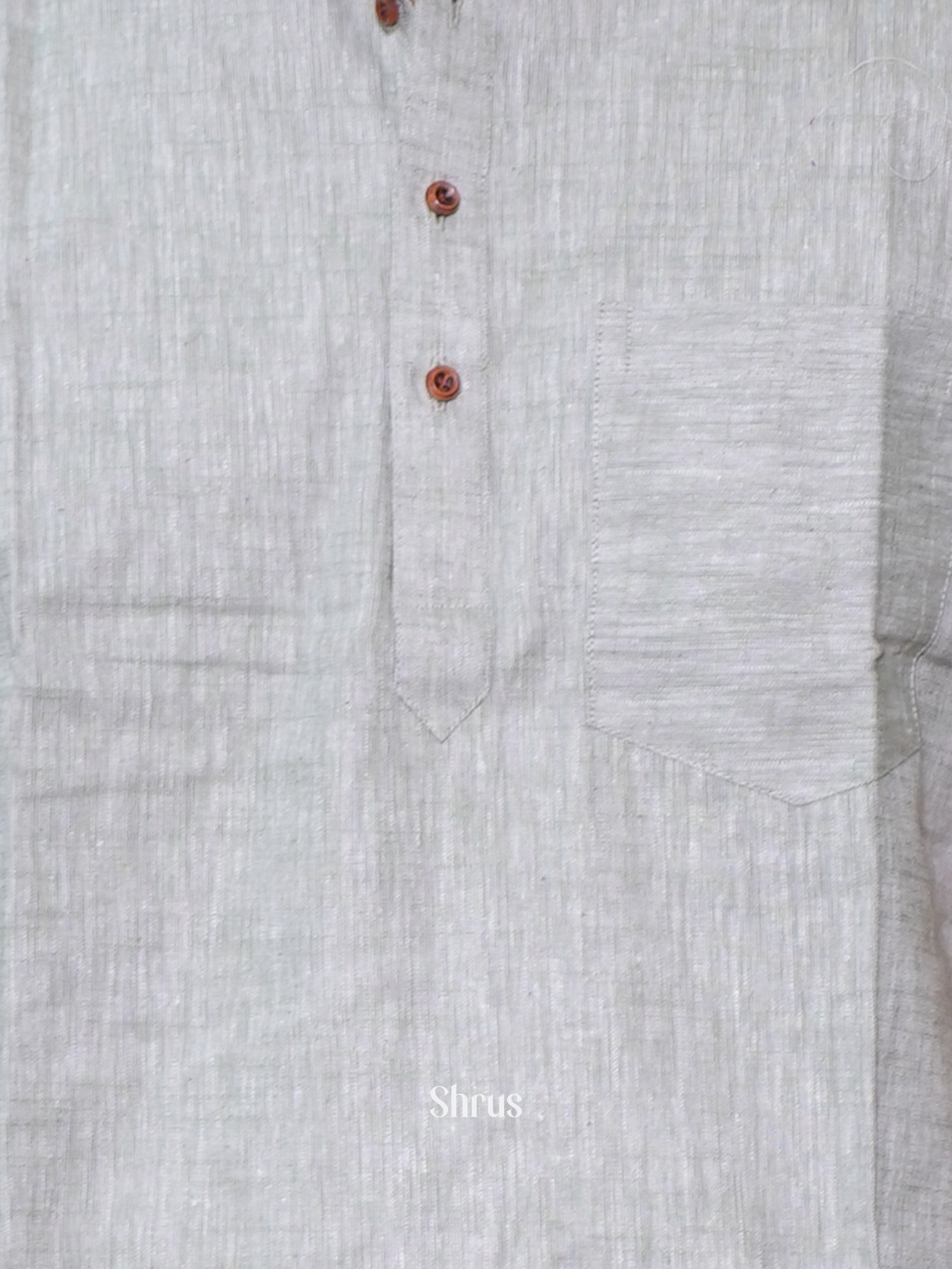 Grey - Readymade Mens Kurta - Shop on ShrusEternity.com