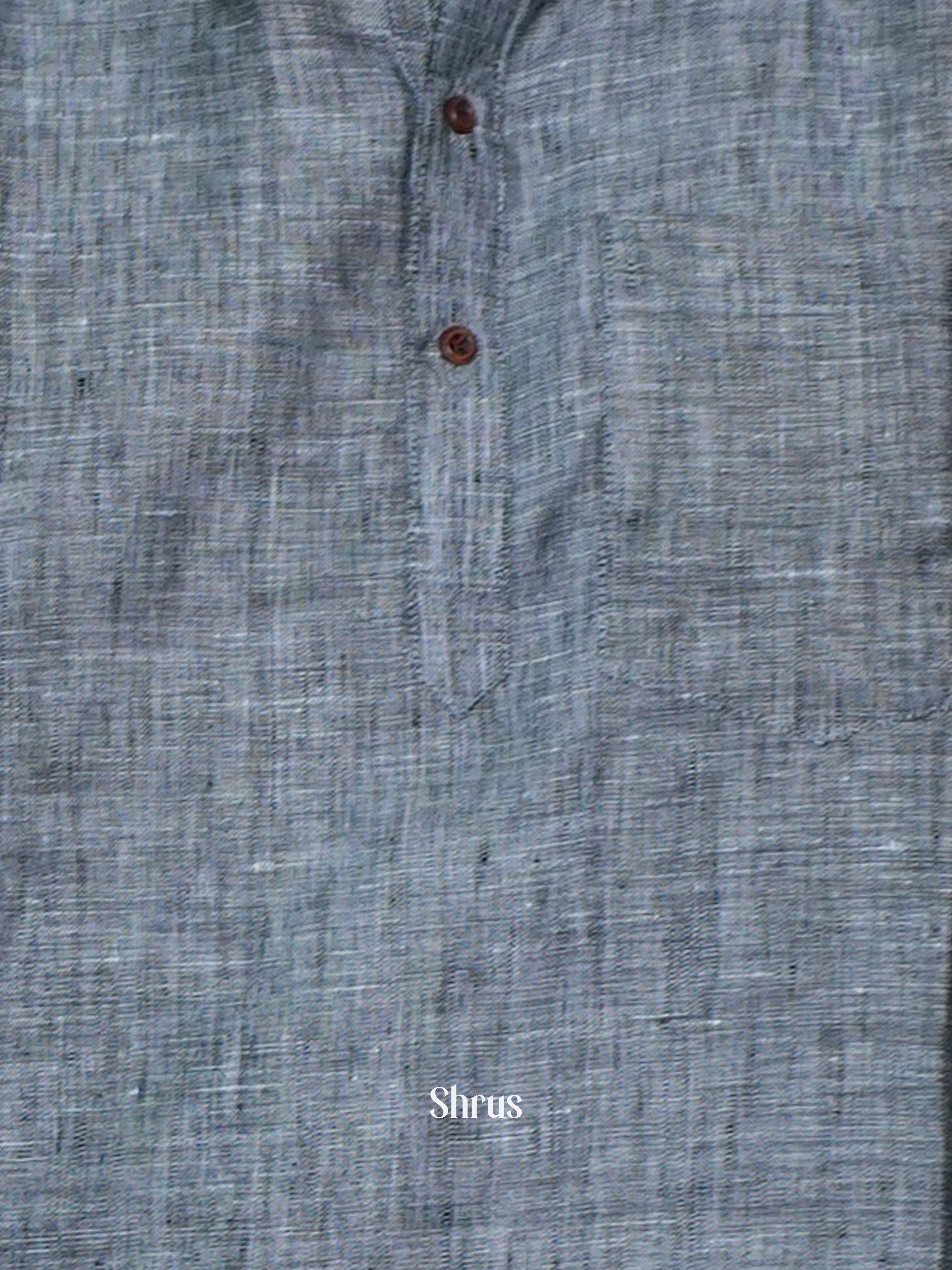 Grey - Readymade Mens Kurta - Shop on ShrusEternity.com