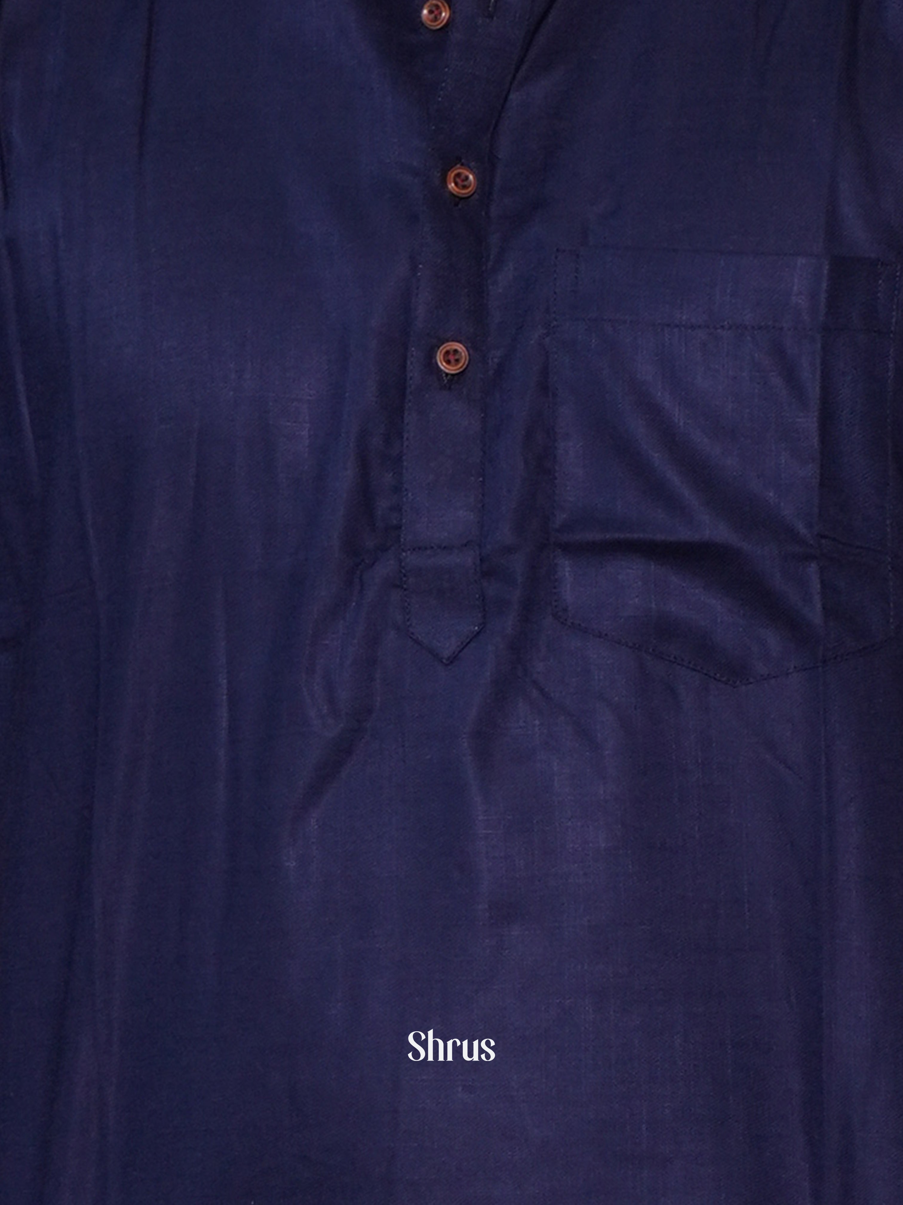 Blue - Readymade Mens Kurta - Shop on ShrusEternity.com