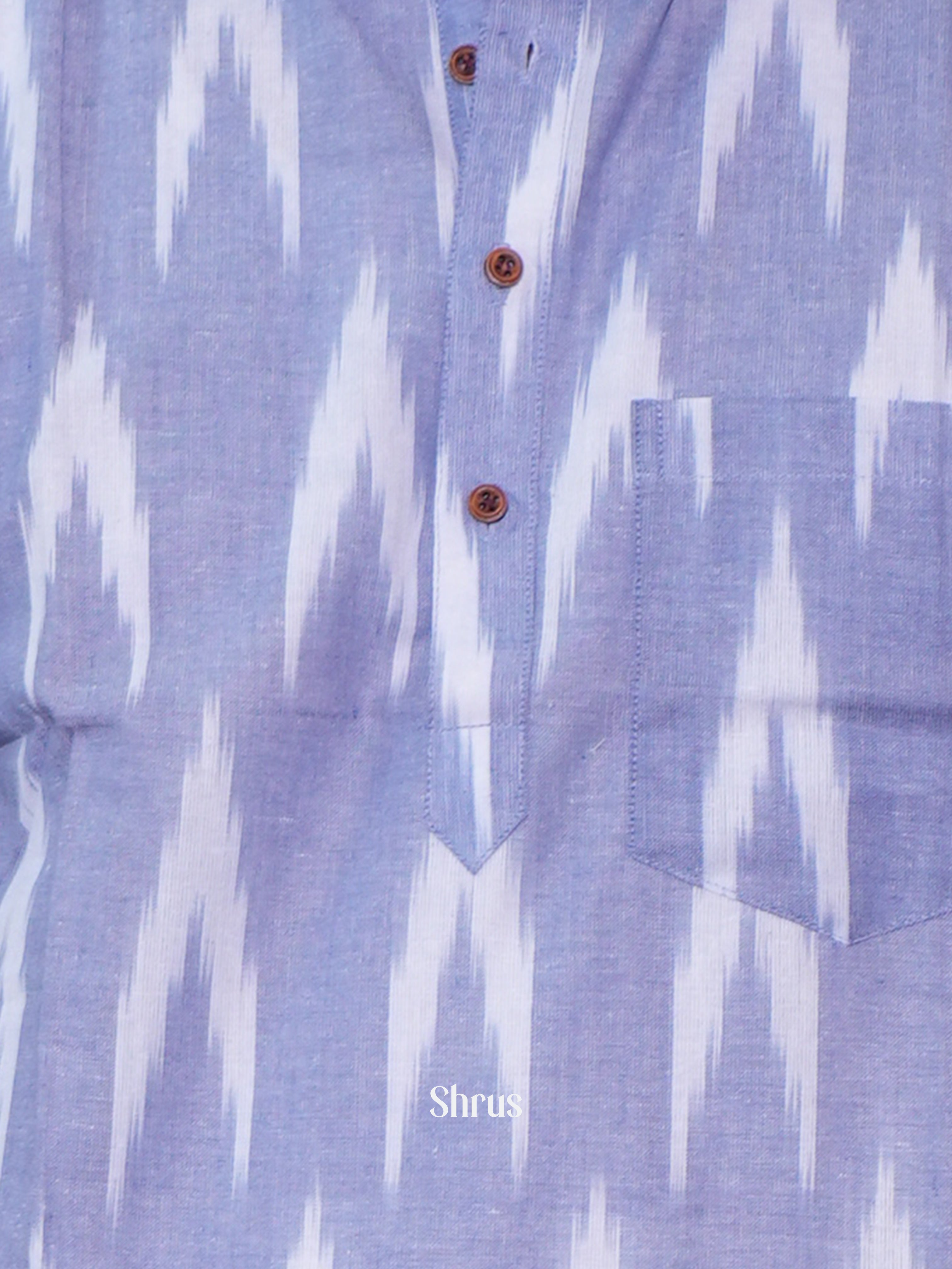 Purple - Readymade Mens Shor Kurta - Shop on ShrusEternity.com