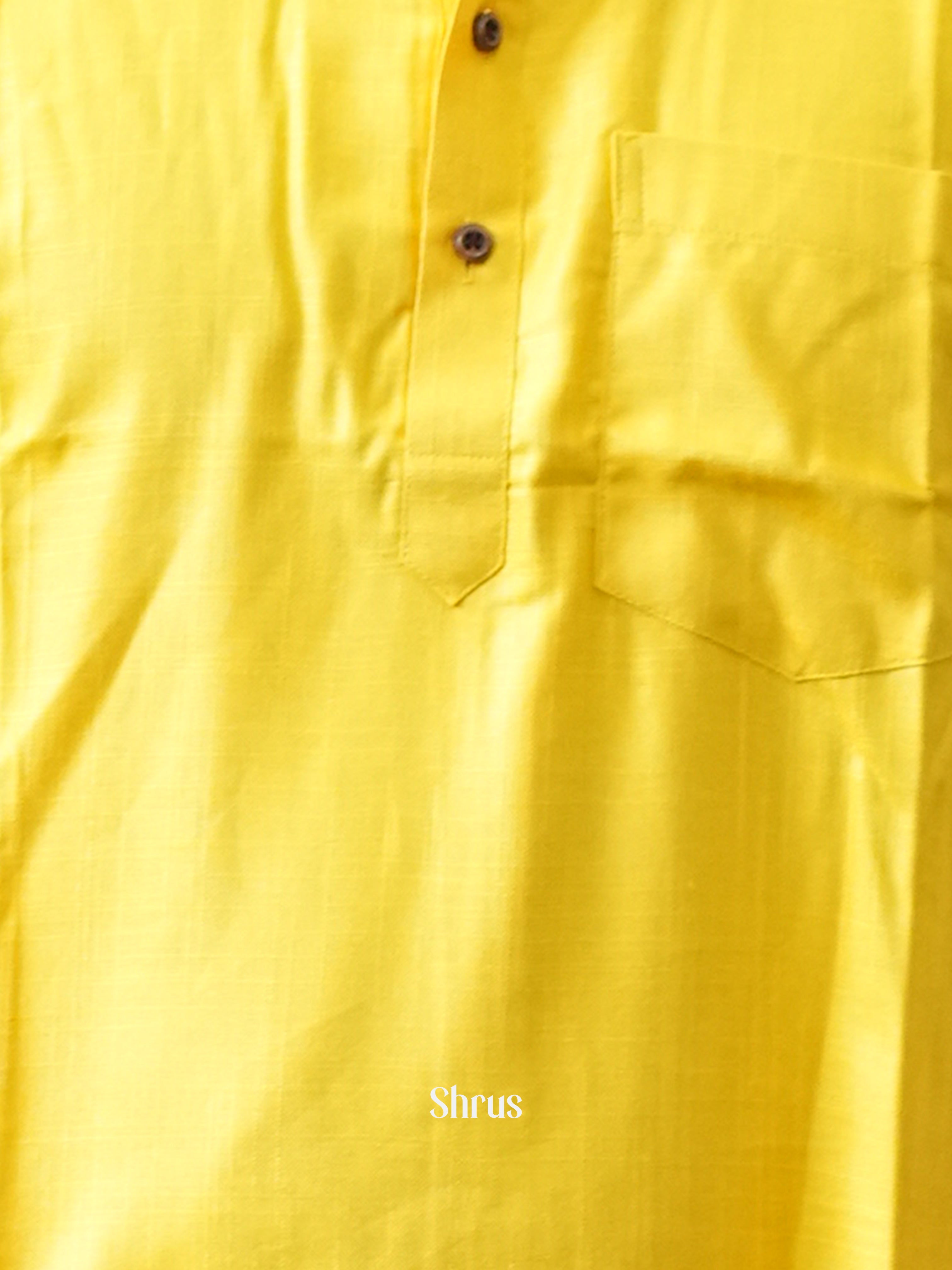 Yellow - Readymade Mens Kurta - Shop on ShrusEternity.com
