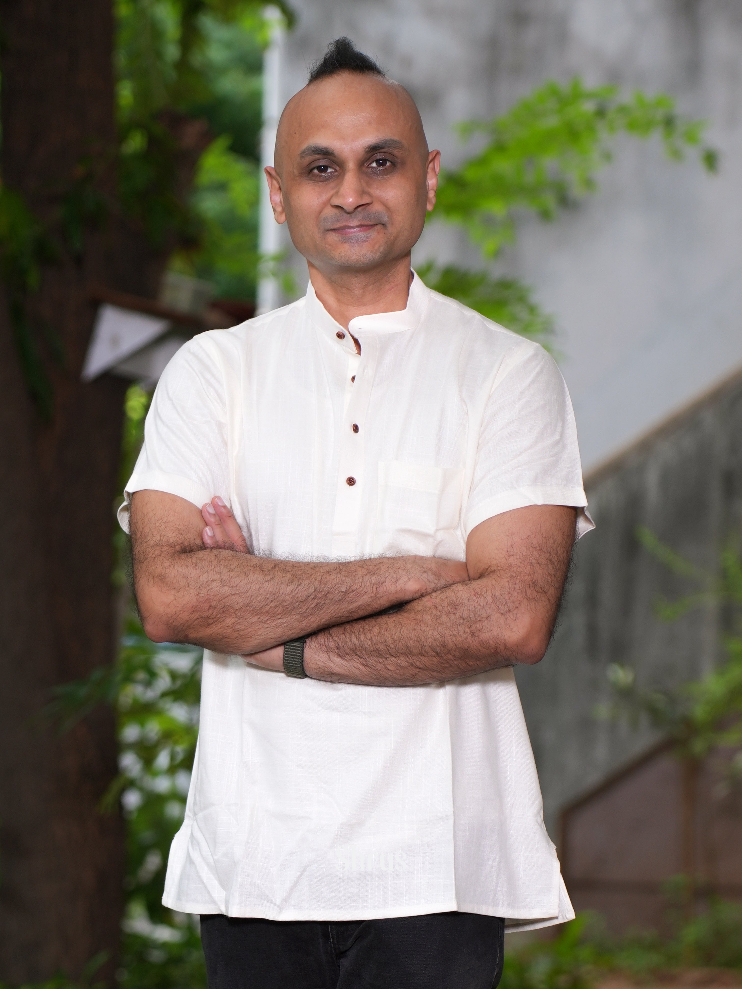 White - Readymade Mens Short Kurta - Shop on ShrusEternity.com