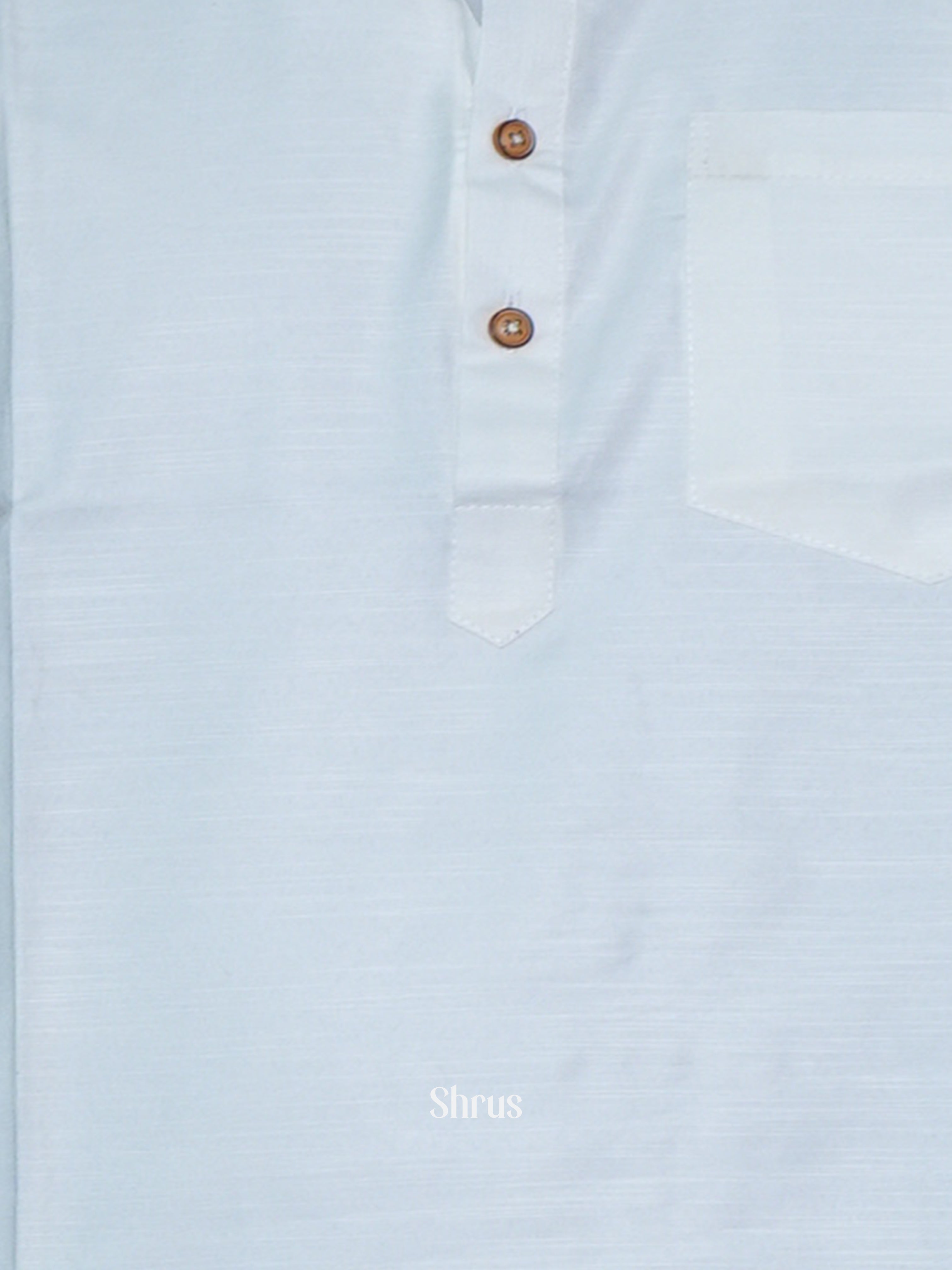 White - Readymade Mens Kurta - Shop on ShrusEternity.com