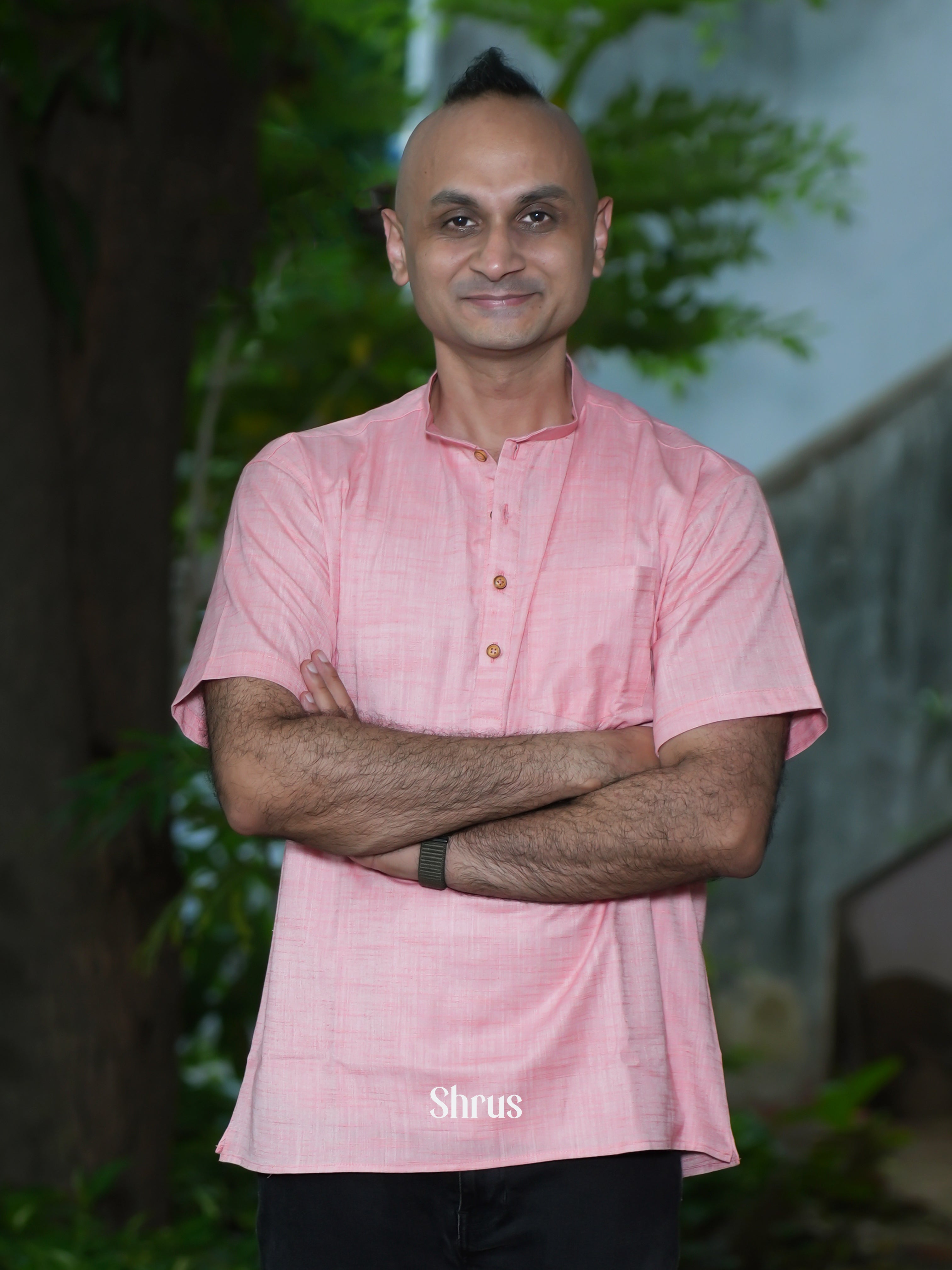 Pink - Readymade Mens Kurta - Shop on ShrusEternity.com