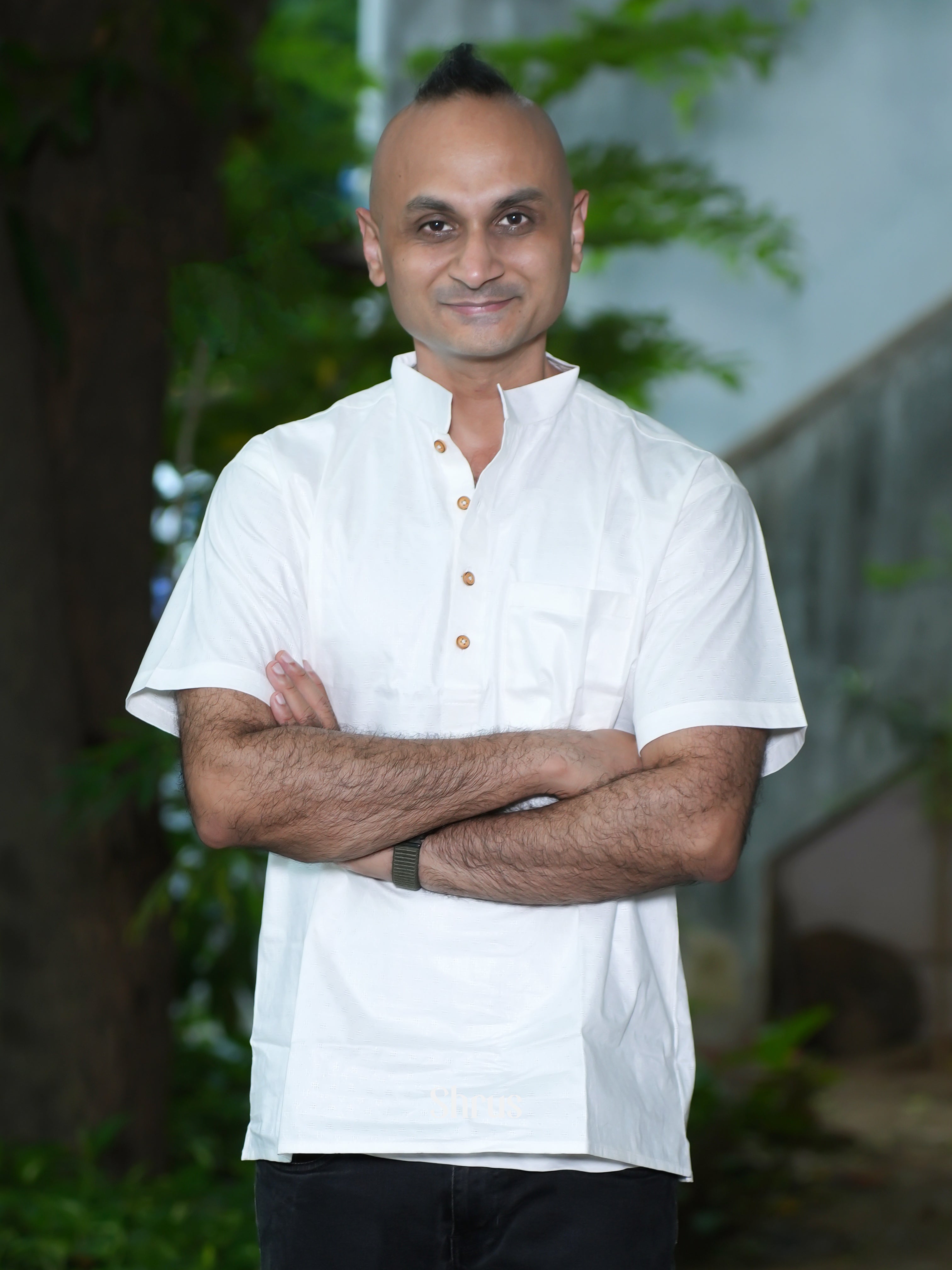 White - Readymade Mens Kurta - Shop on ShrusEternity.com