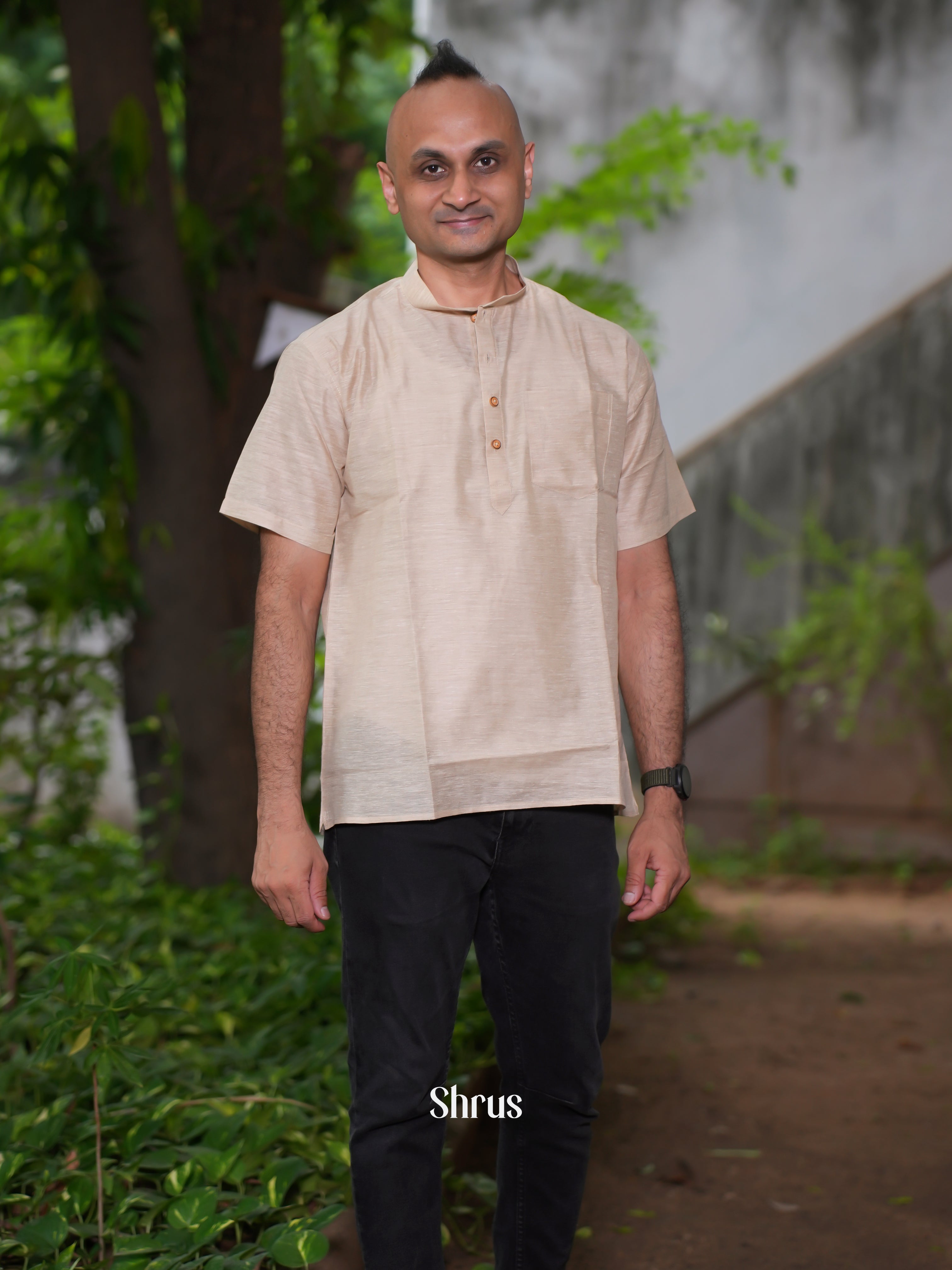 Dusty Pink - Readymade Mens Kurta - Shop on ShrusEternity.com