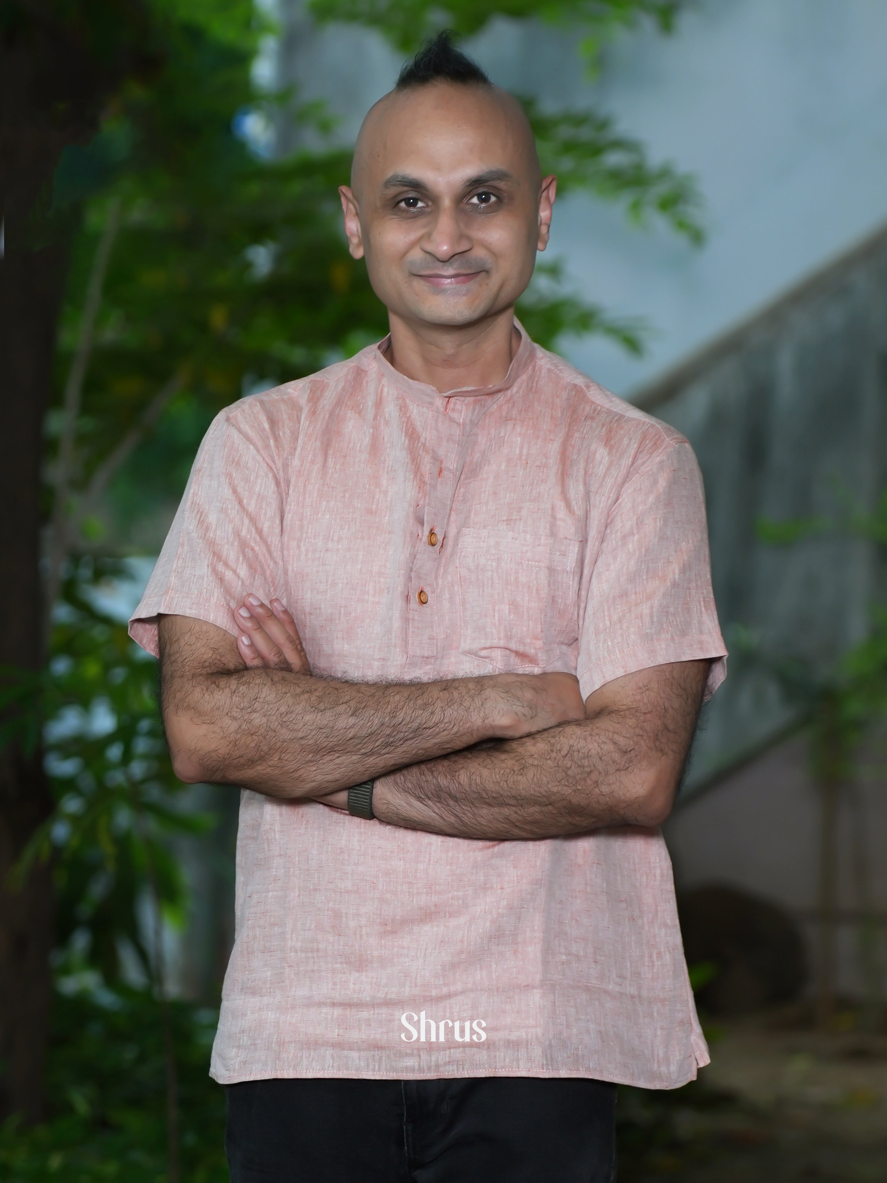 Pink - Readymade Mens Kurta - Shop on ShrusEternity.com