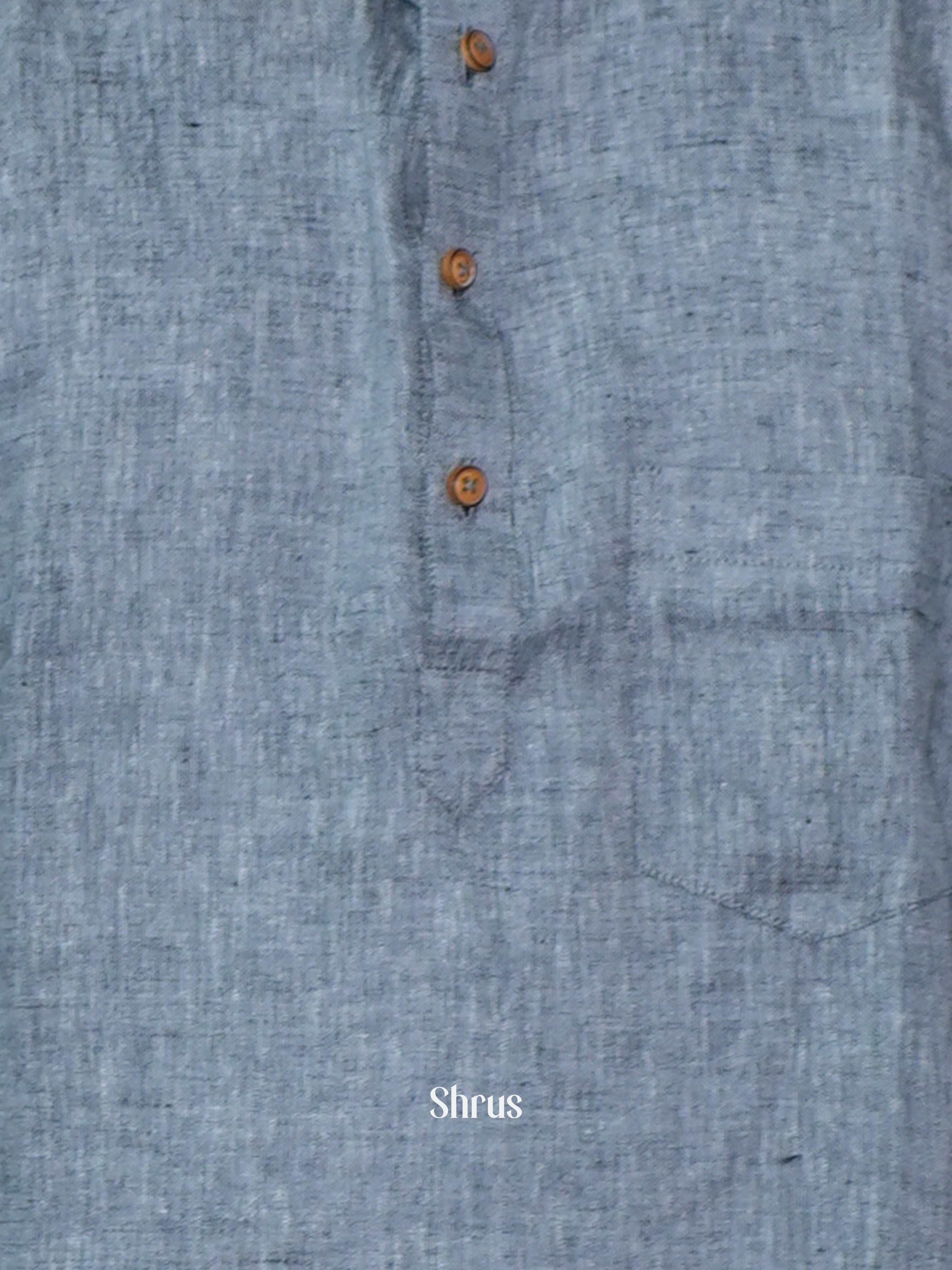 Grey - Readymade Mens Kurta - Shop on ShrusEternity.com