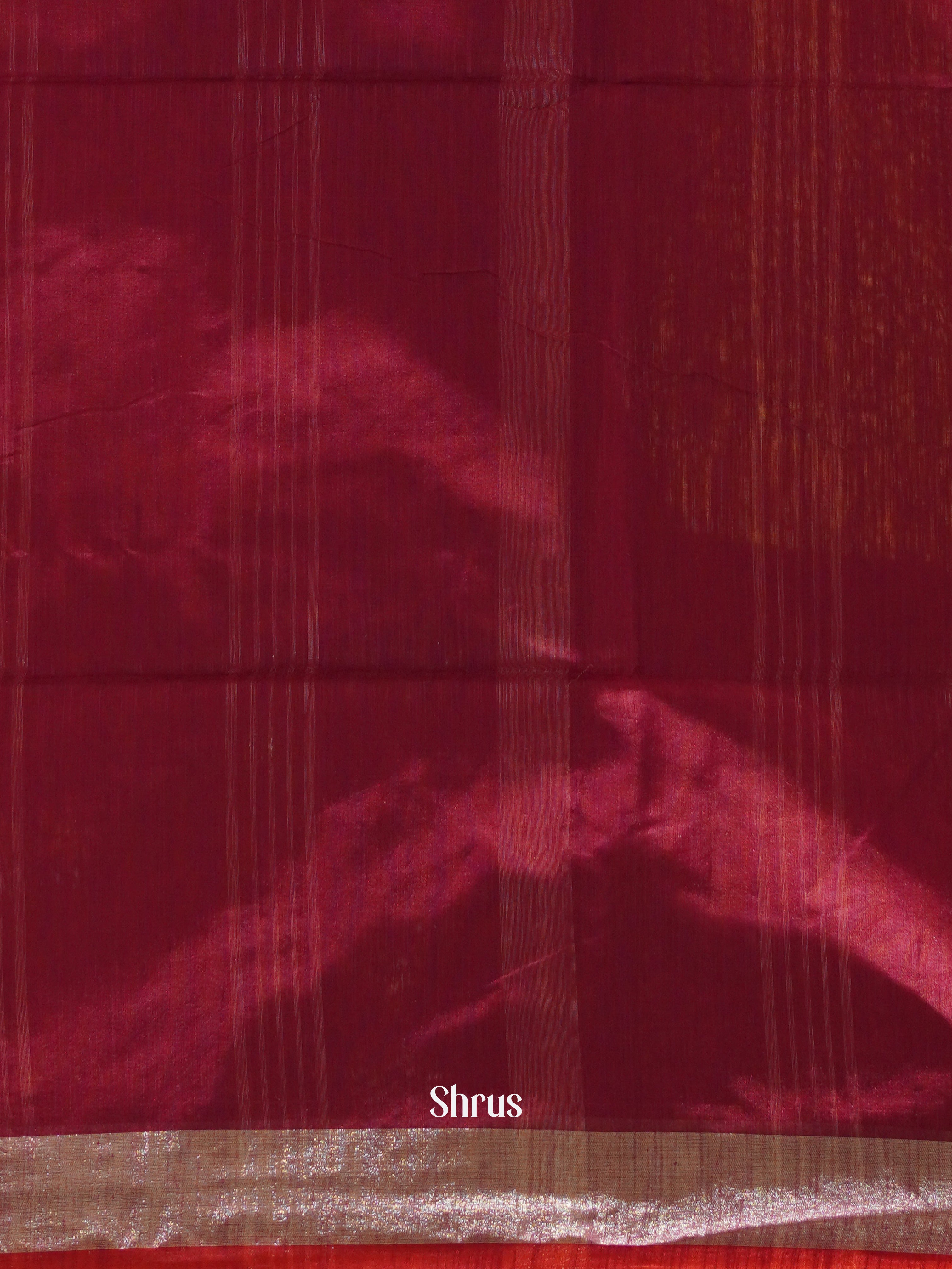 Wine - Bengal cotton Saree - Shop on ShrusEternity.com