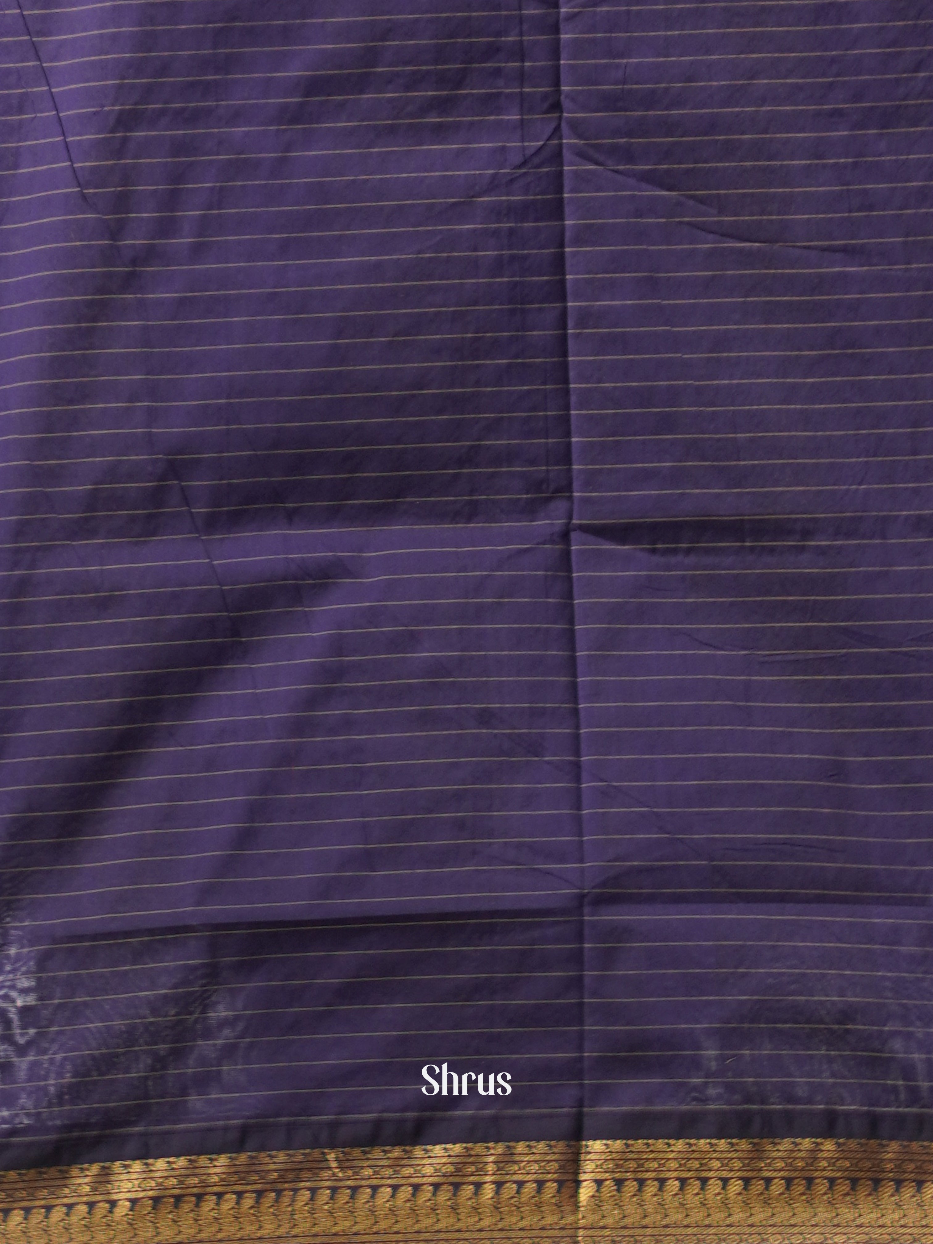 Maroon & Violet - Kalyani Cotton Saree - Shop on ShrusEternity.com