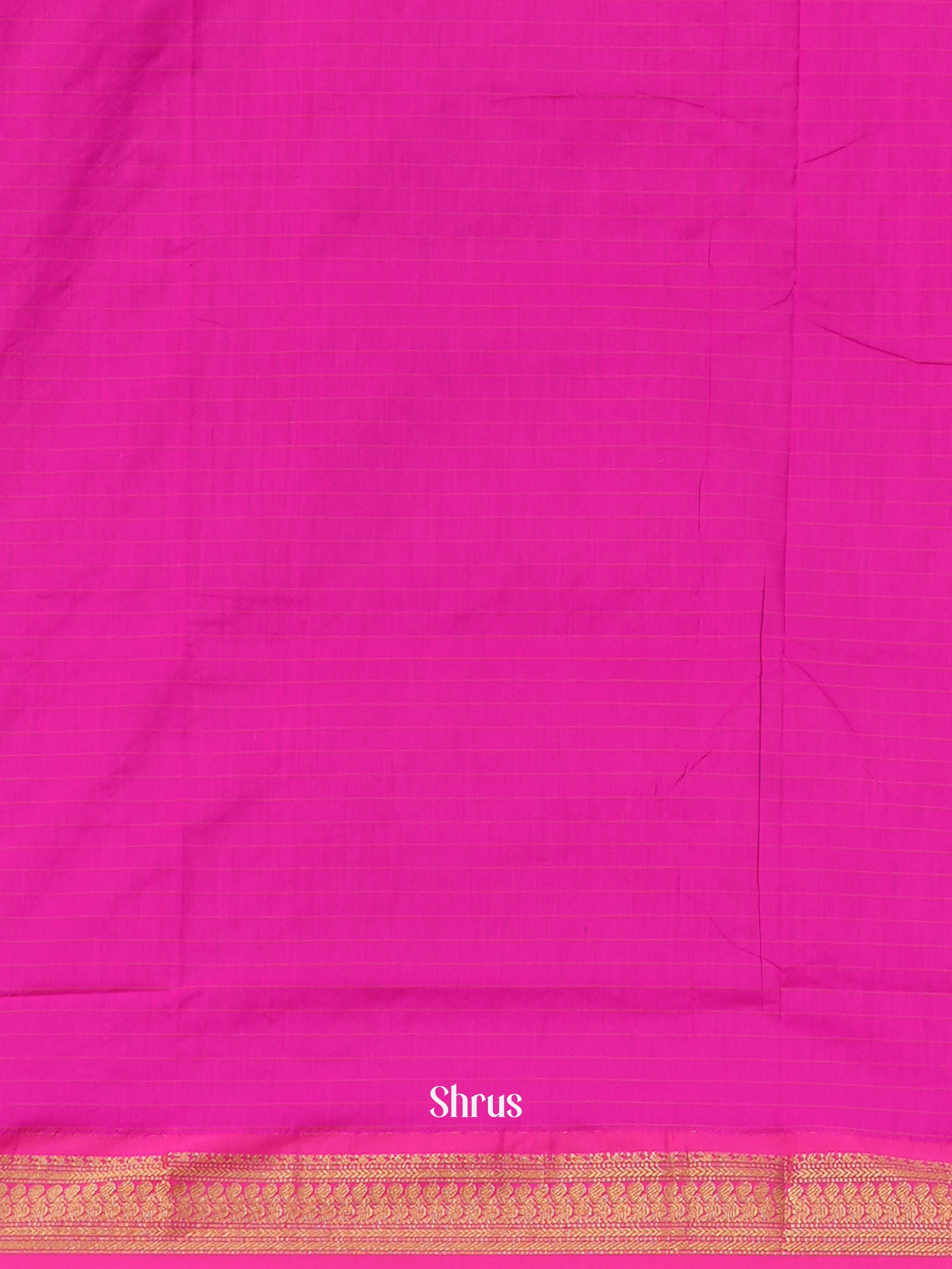 Mehandi Green & Pink - Kalyani Cotton Saree - Shop on ShrusEternity.com