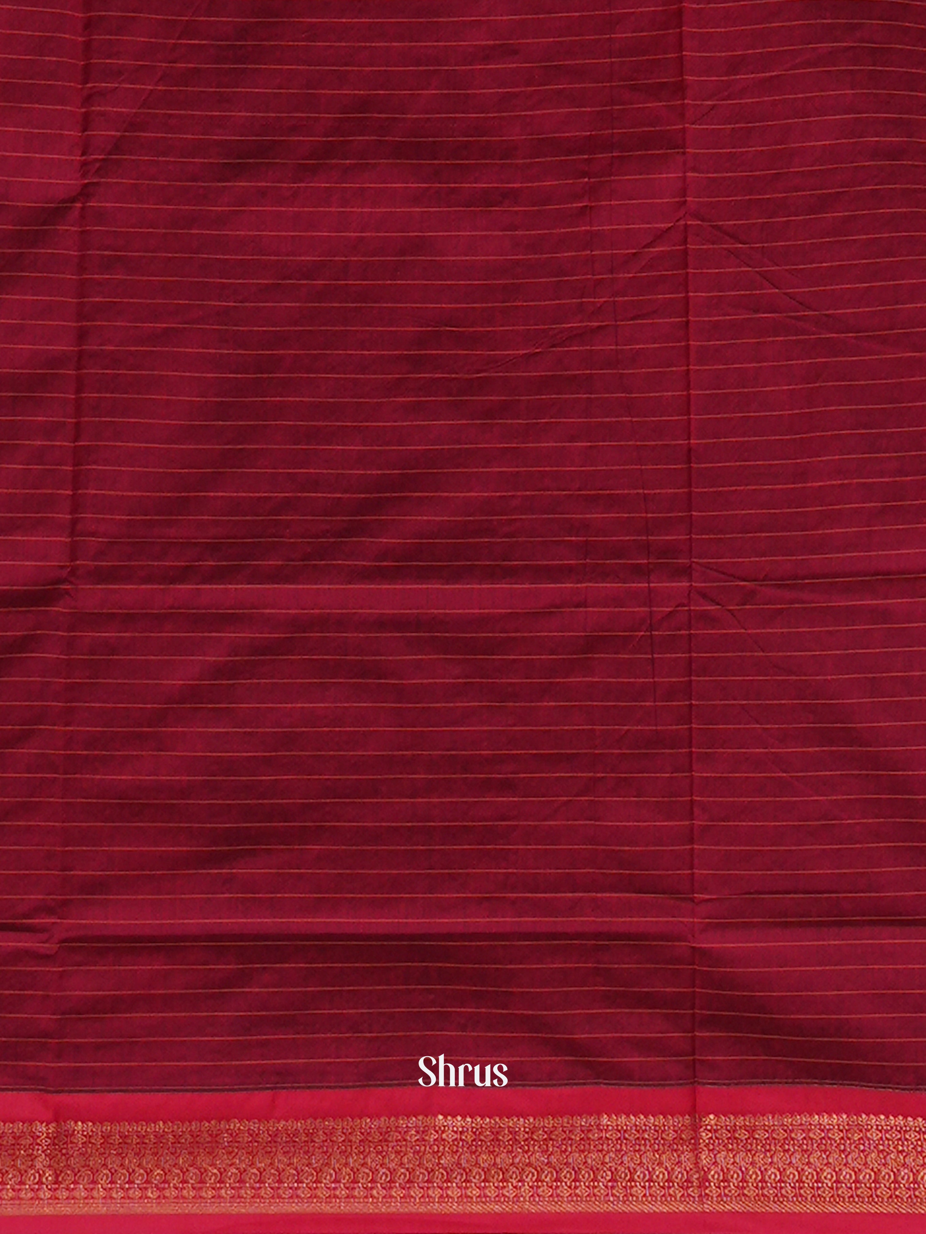 Green & Maroon - Kalyani Cotton Saree - Shop on ShrusEternity.com