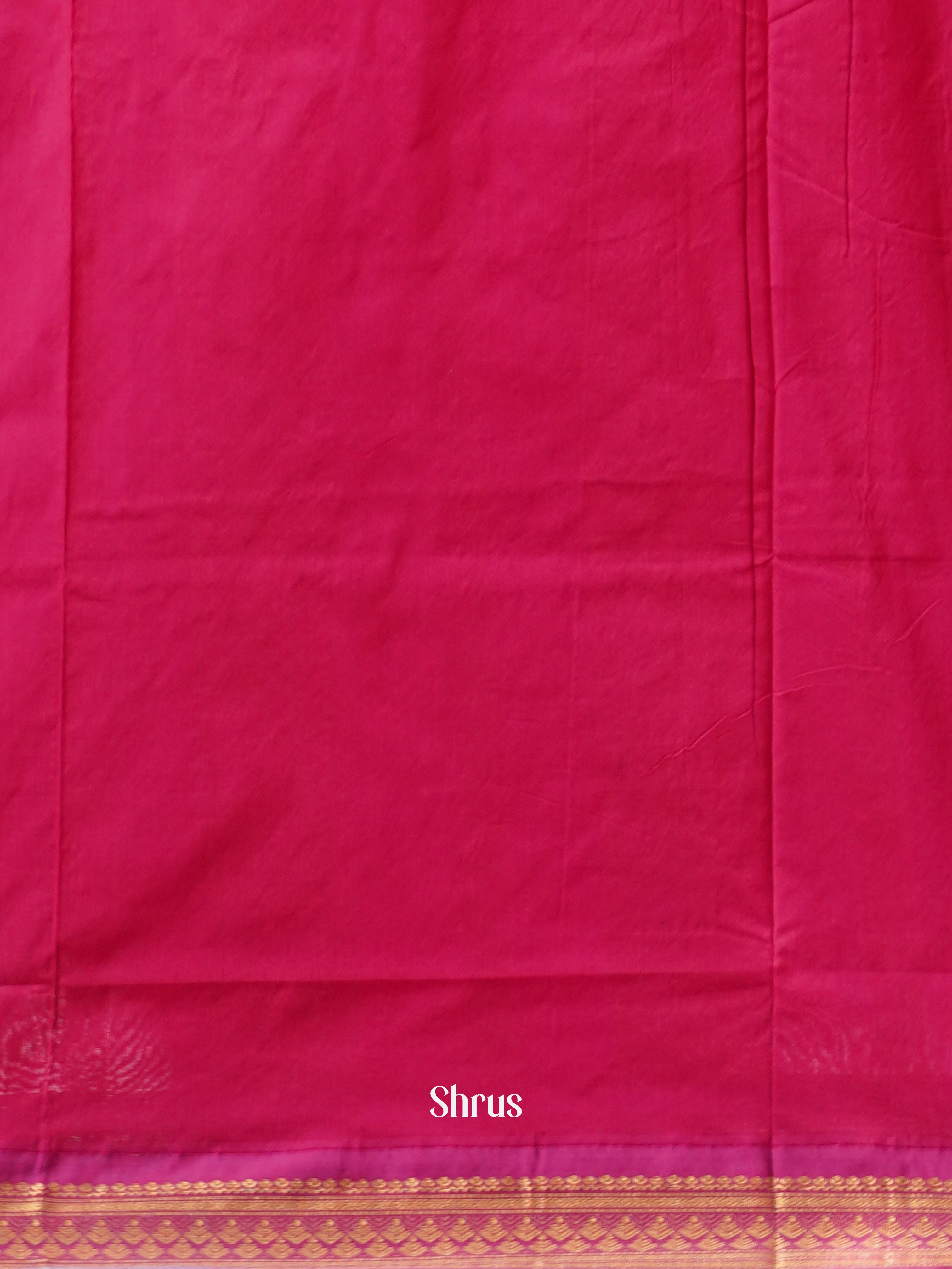 Blue & Pink- Kalyani Cotton Saree - Shop on ShrusEternity.com