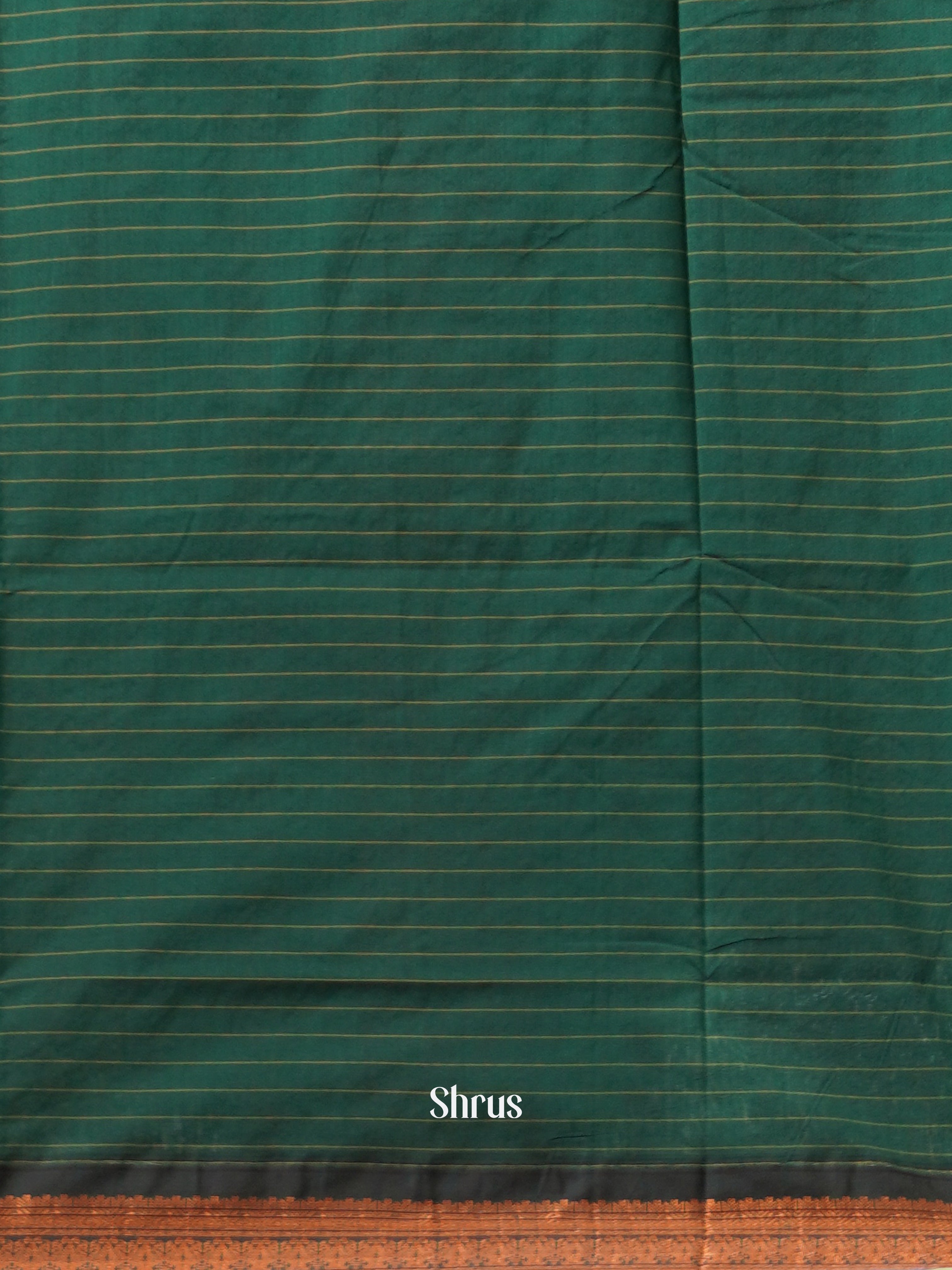 Orange & Green - Kalyani Cotton Saree - Shop on ShrusEternity.com