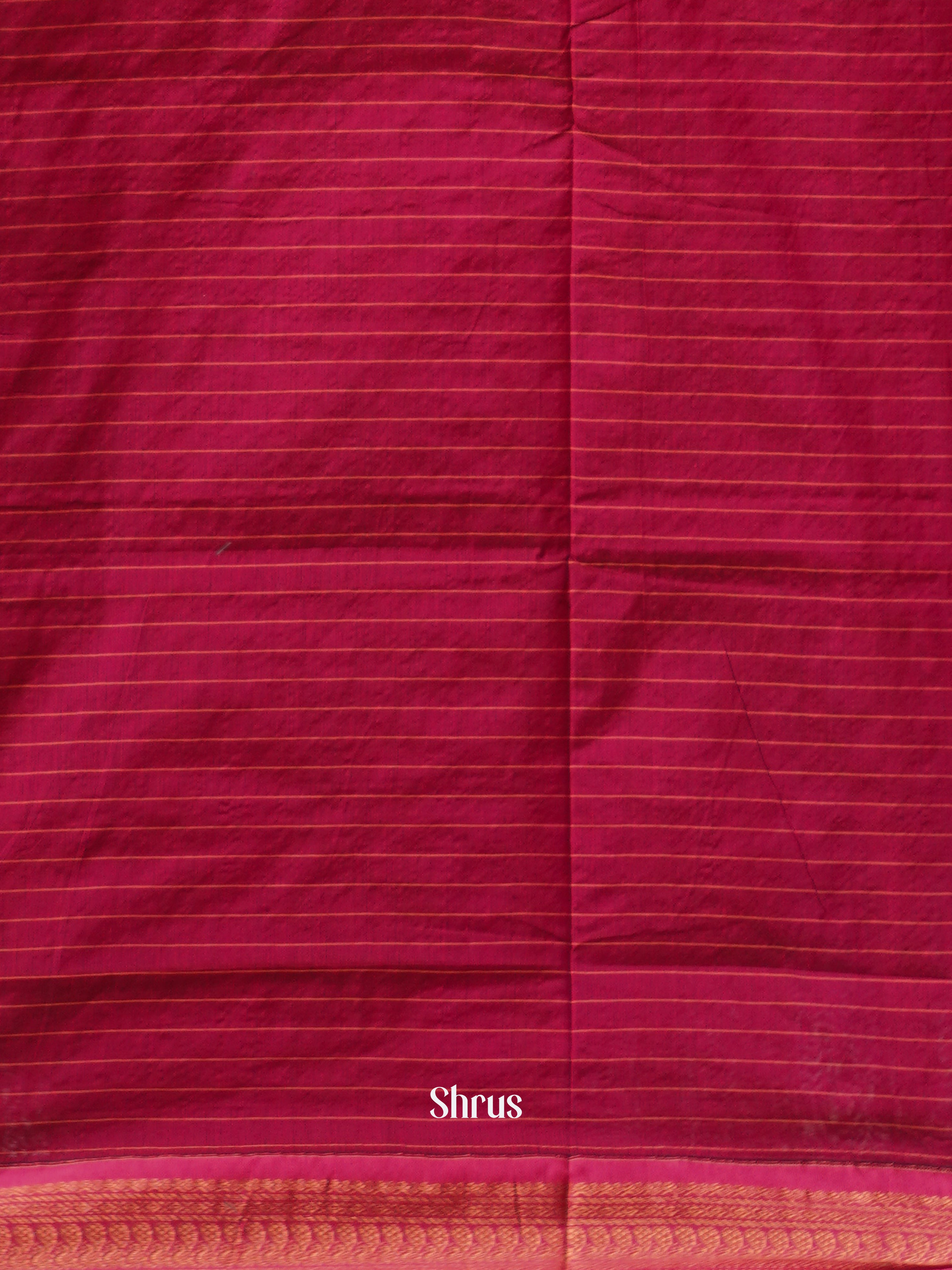 Green & Red - Kalyani Cotton Saree - Shop on ShrusEternity.com