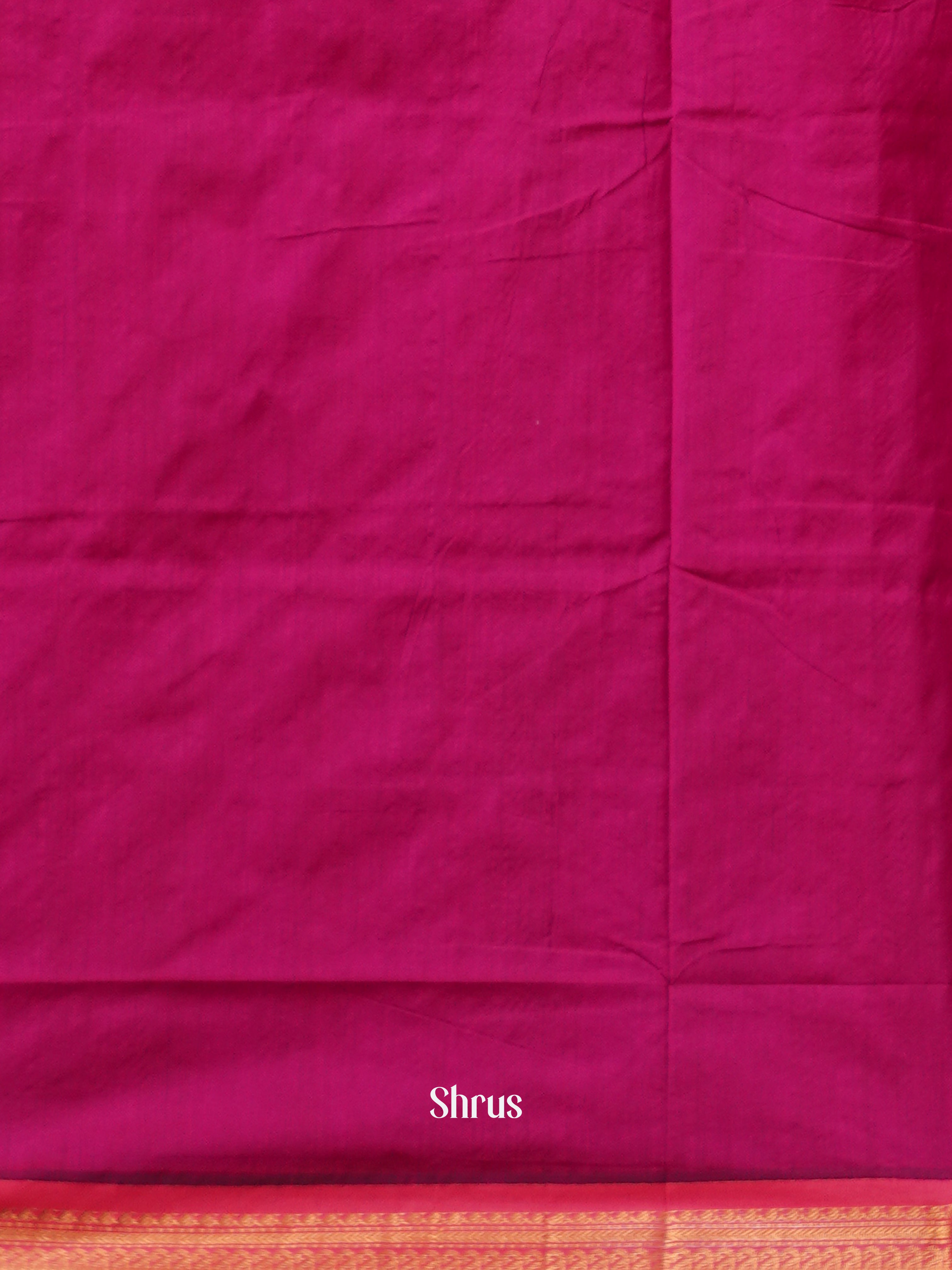 Green & Pink - Kalyani Cotton Saree - Shop on ShrusEternity.com