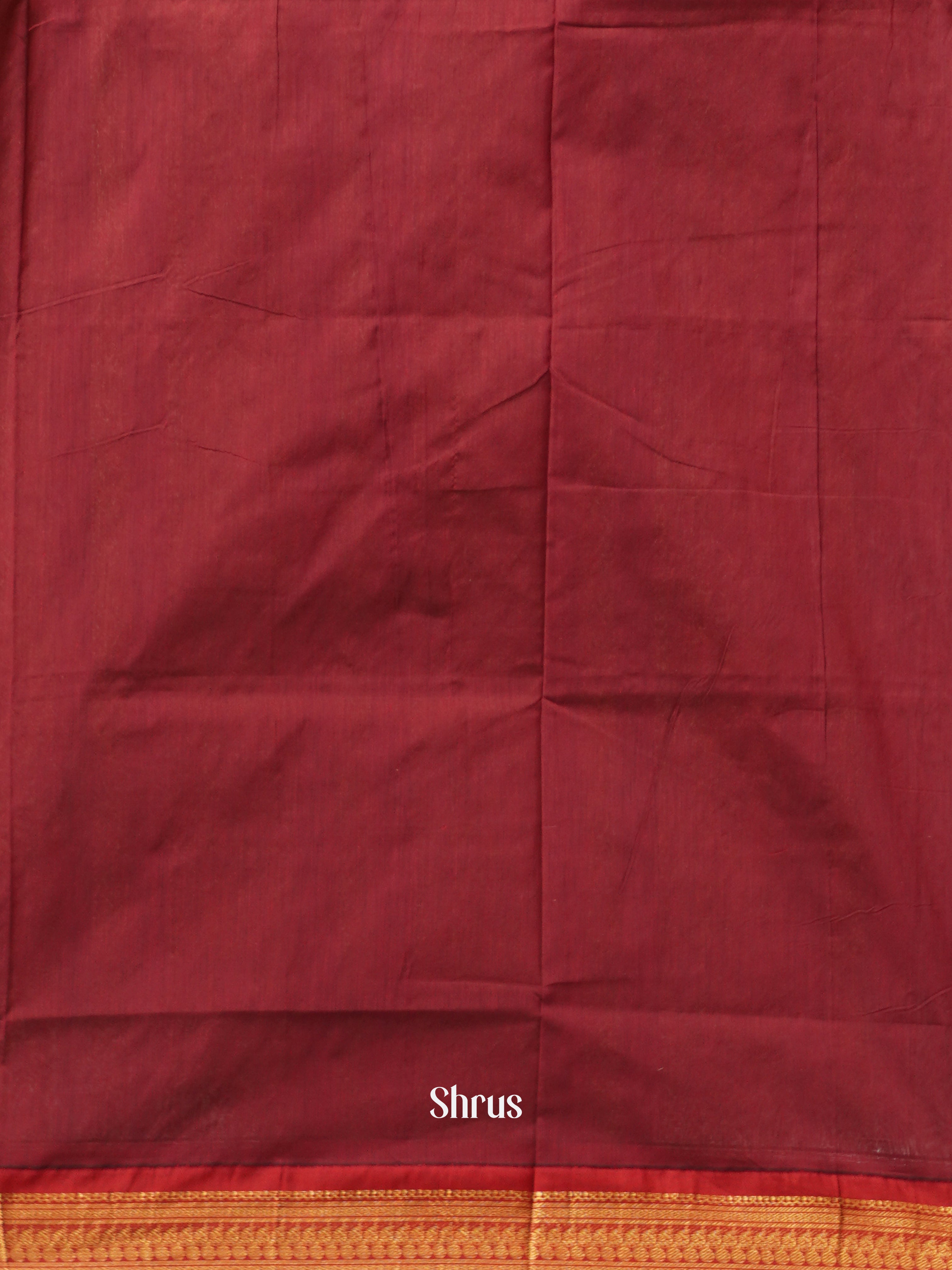 Green & Maroon - Kalyani Cotton Saree - Shop on ShrusEternity.com