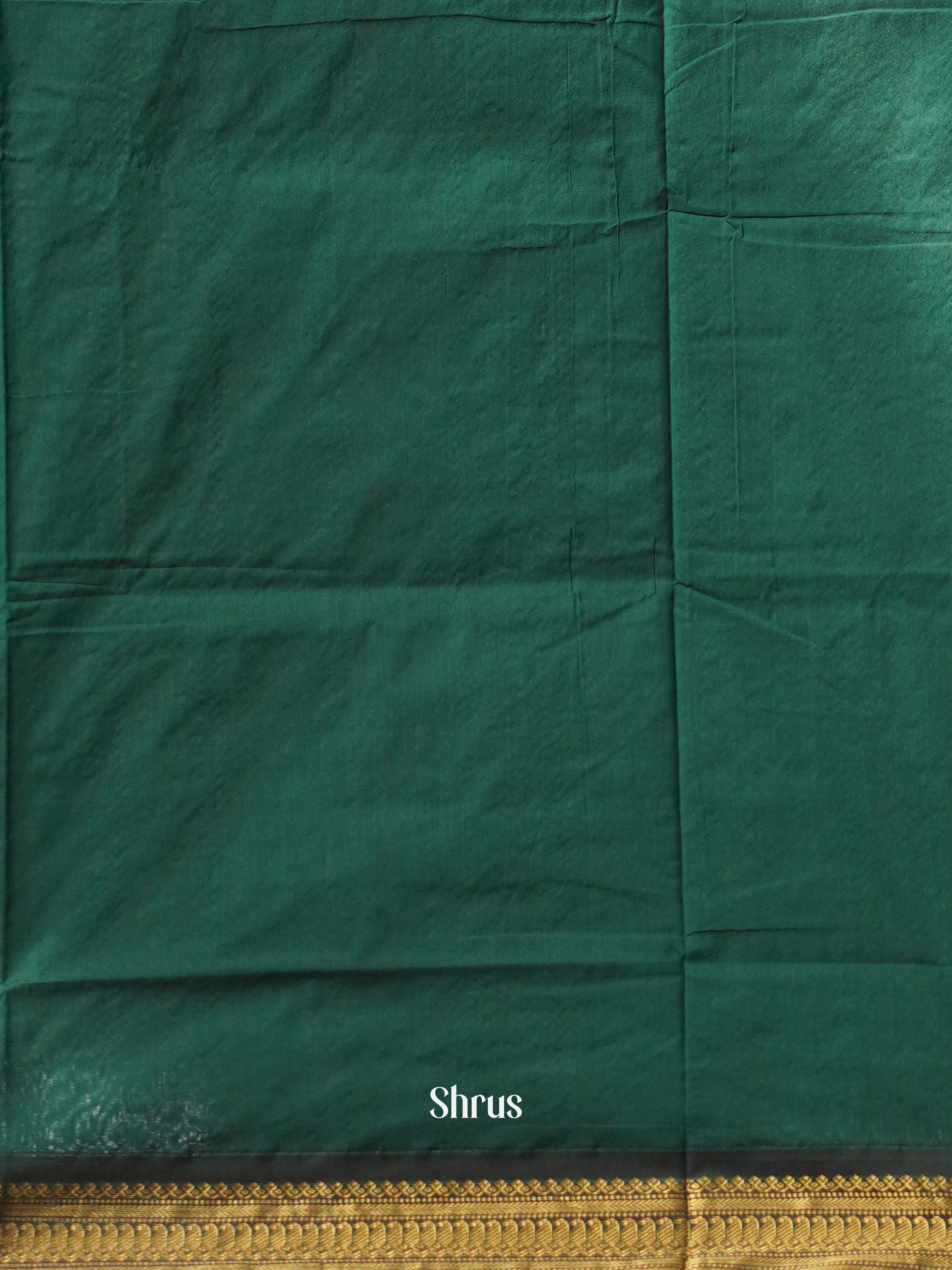 Dusty Pink & Green - Kalyani Cotton Saree - Shop on ShrusEternity.com