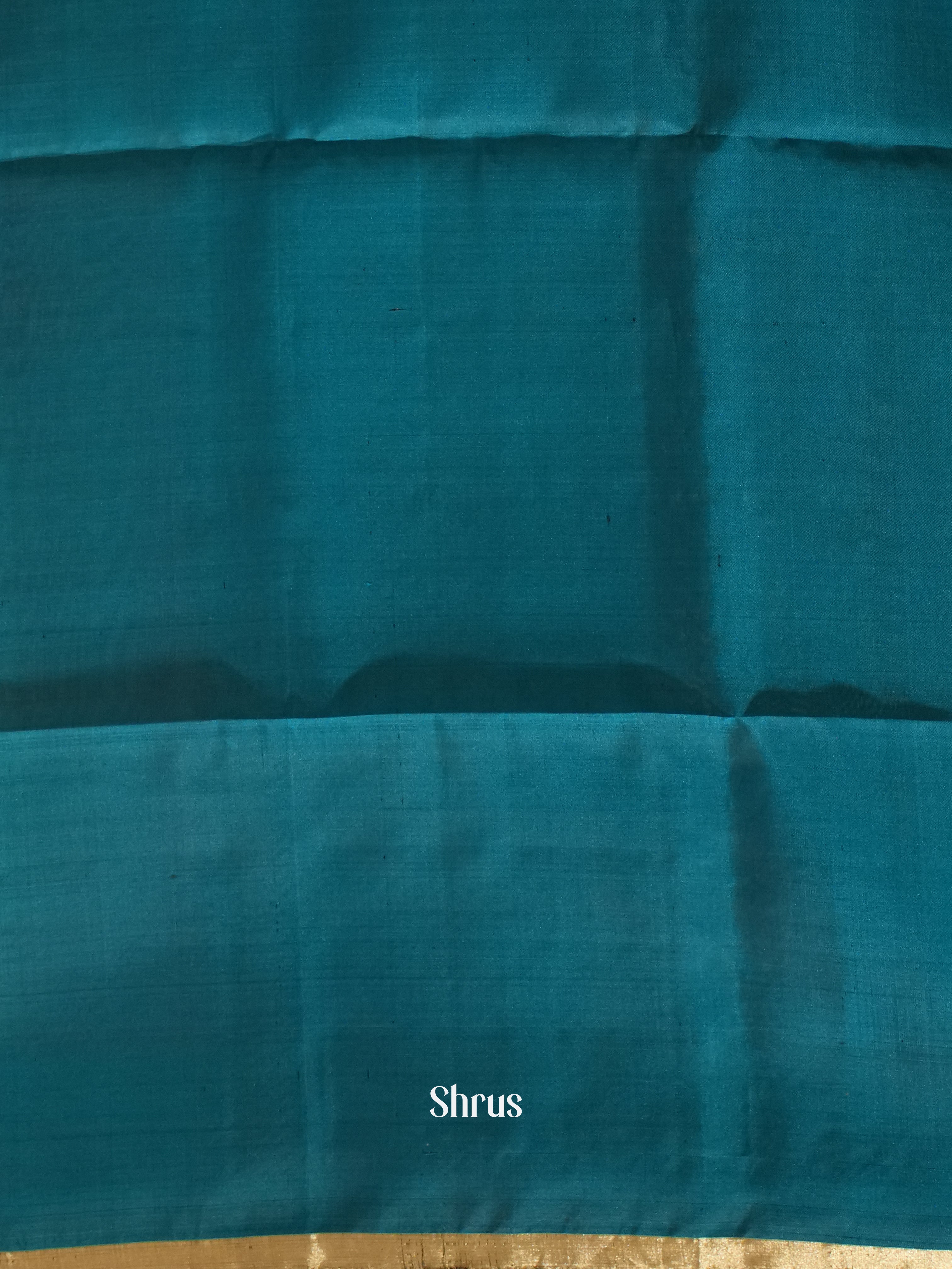 Orange & Blue - Soft Silk Saree - Shop on ShrusEternity.com