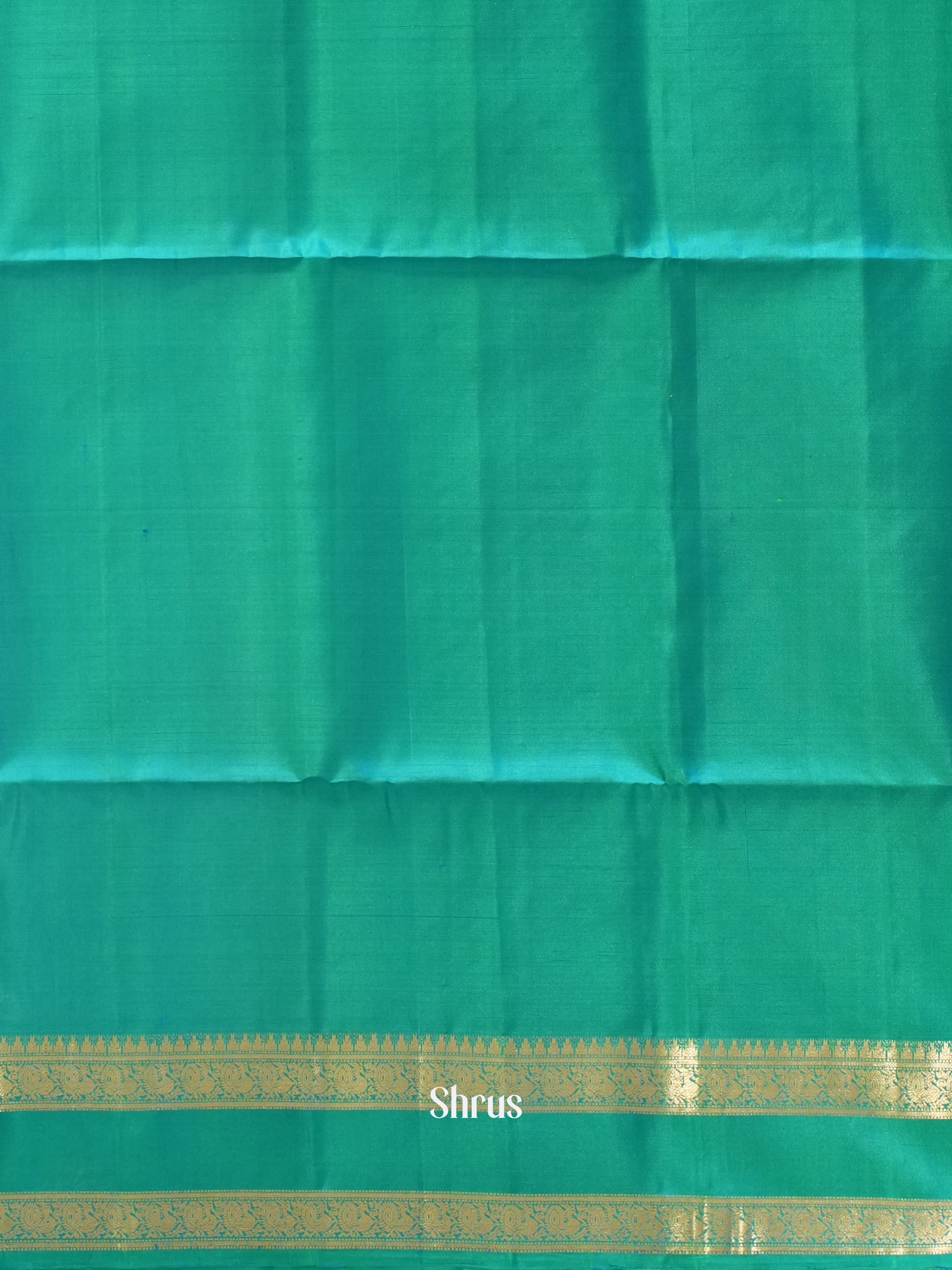 Blue & Green - Soft Silk Saree - Shop on ShrusEternity.com