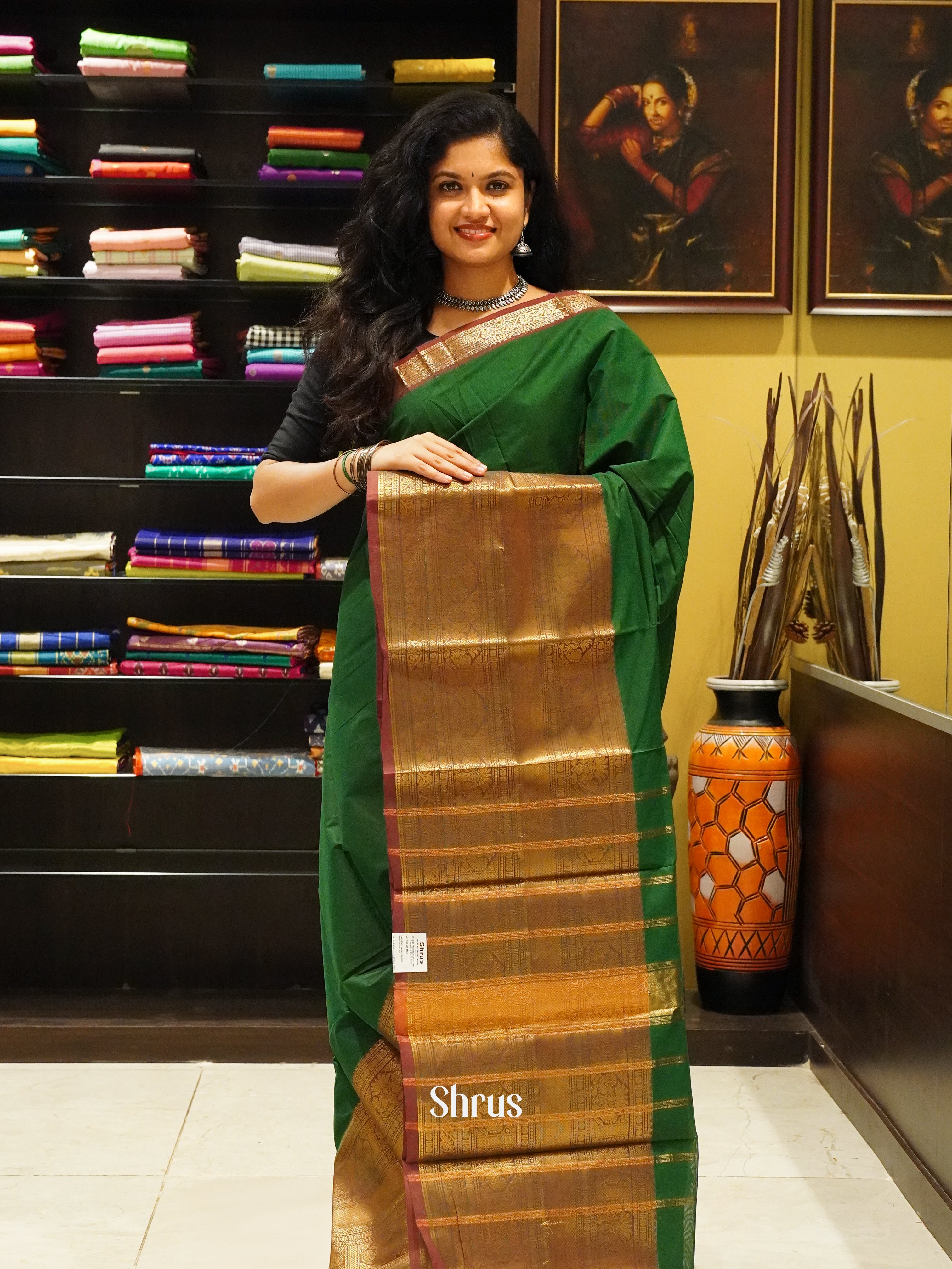 CES17001 - Narayanpet Cotton Saree - Shop on ShrusEternity.com
