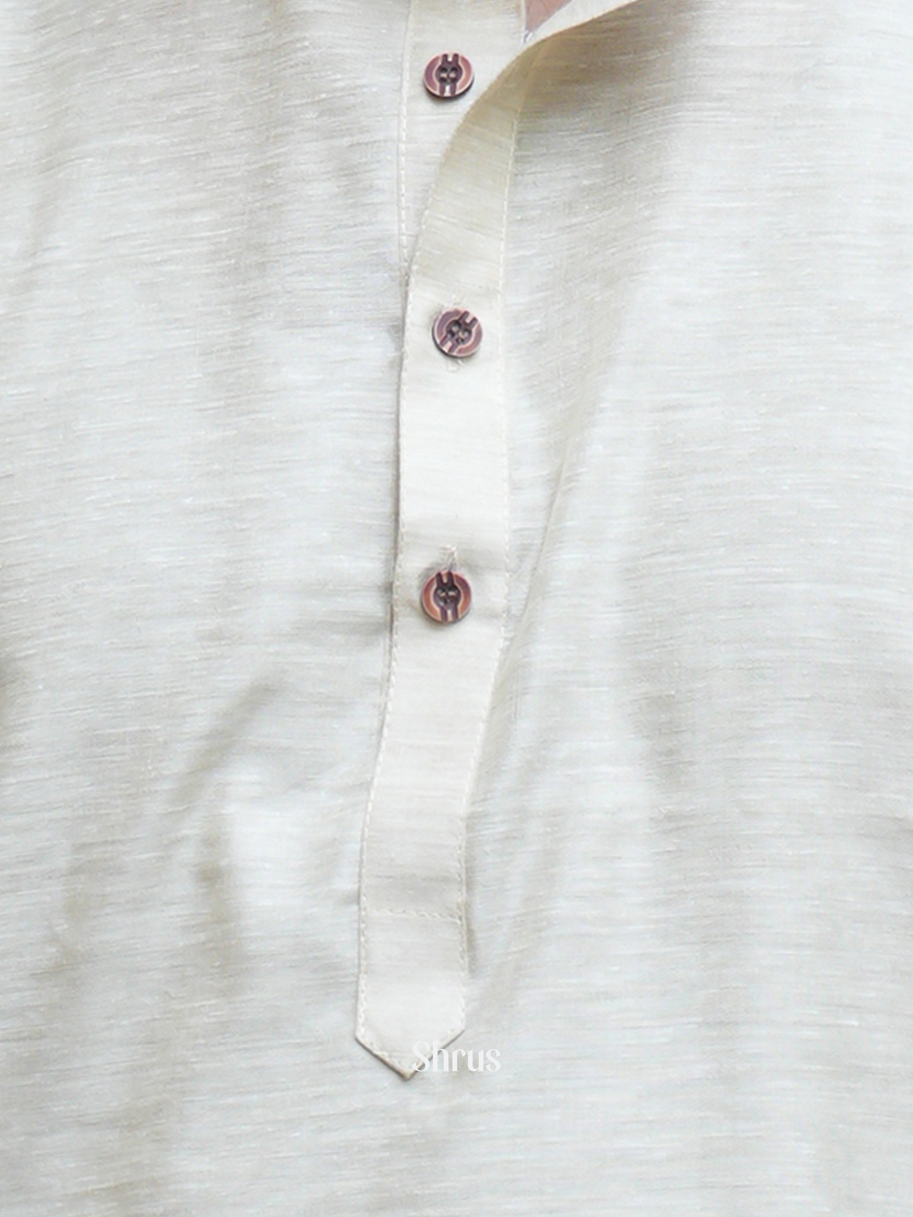 Beige - Readymade Mens Kurta - Shop on ShrusEternity.com