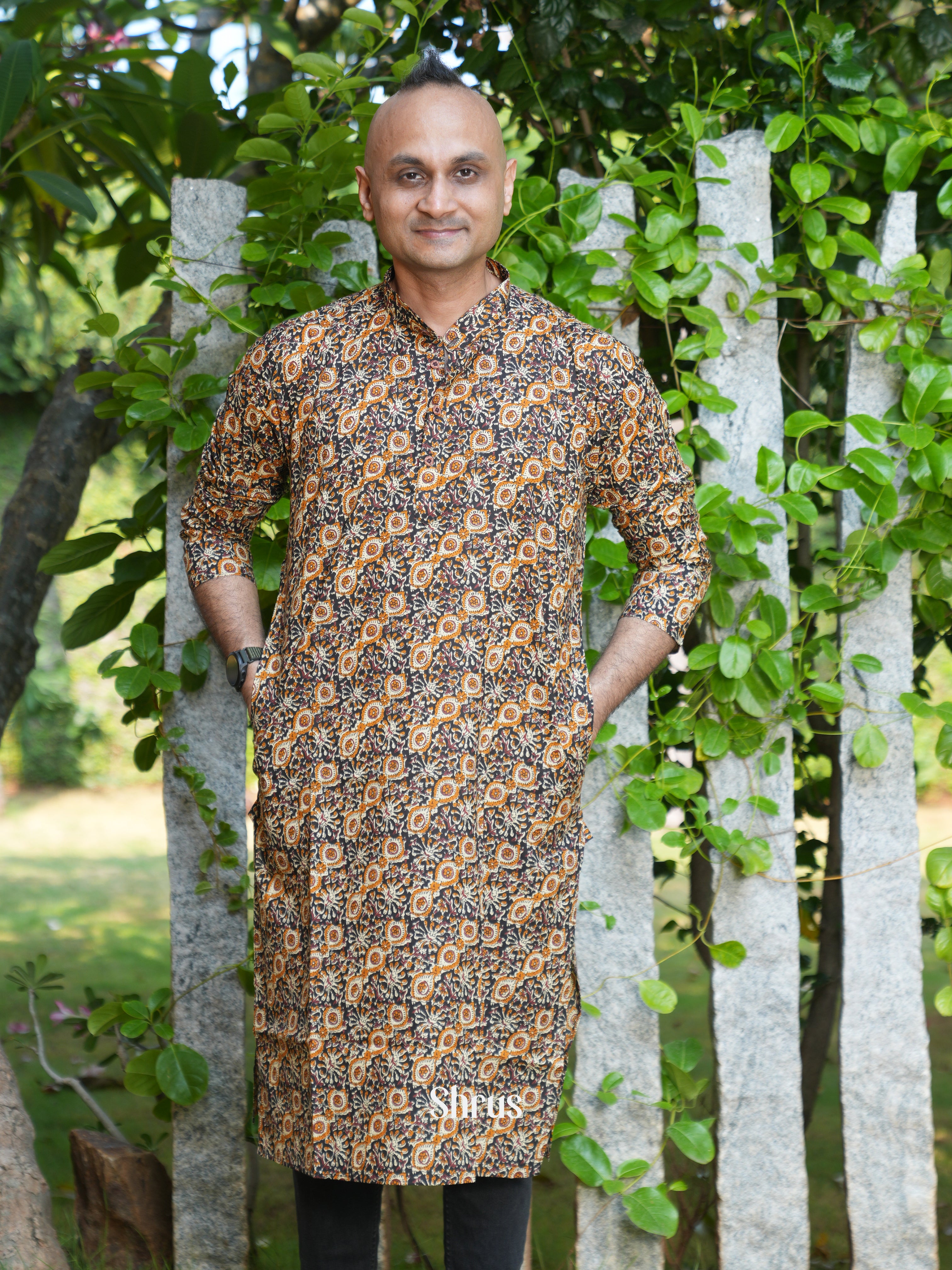 Brown - Readymade Mens Kurat - Shop on ShrusEternity.com