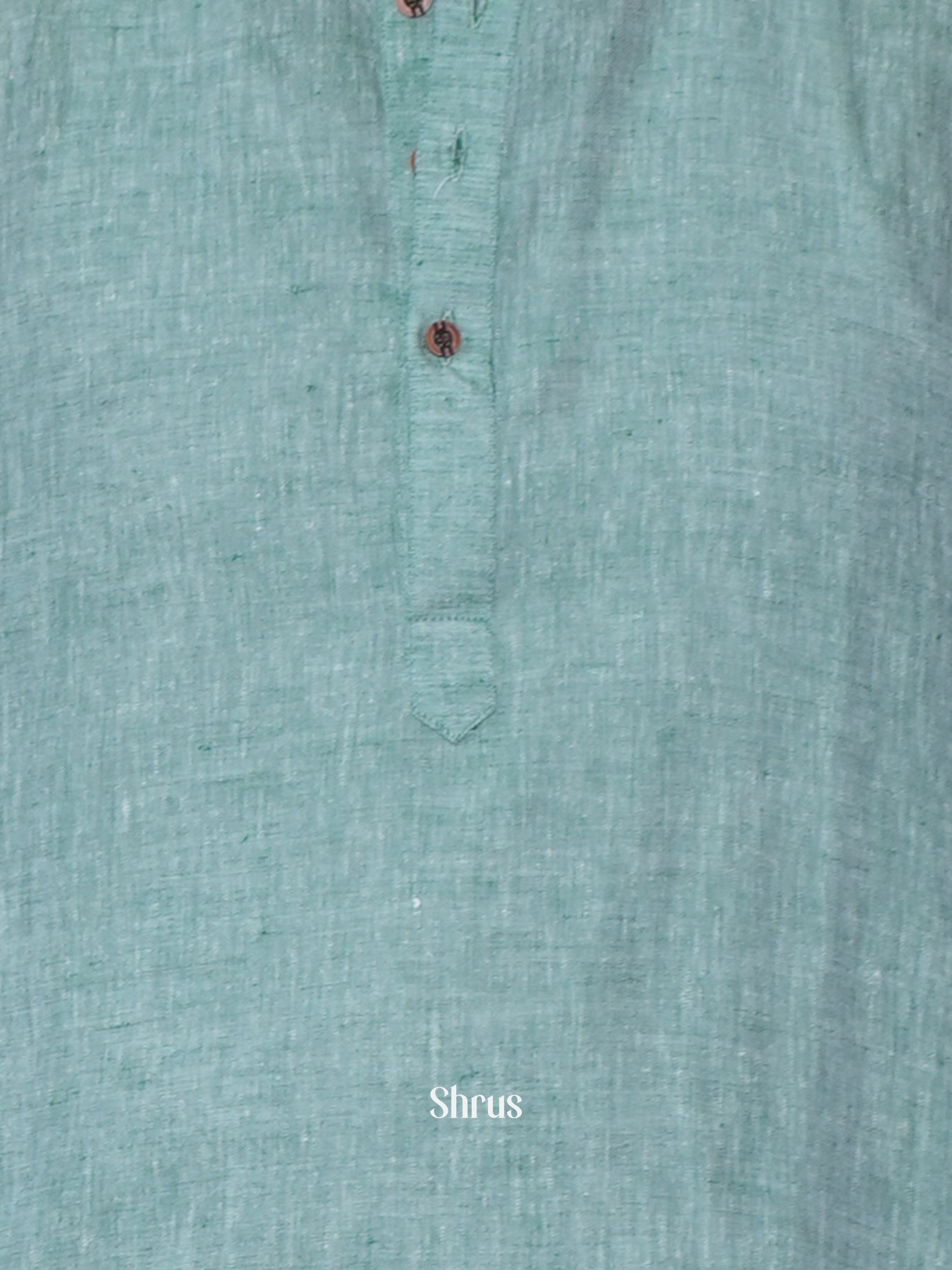 Green - Readymade Mens Kurta - Shop on ShrusEternity.com