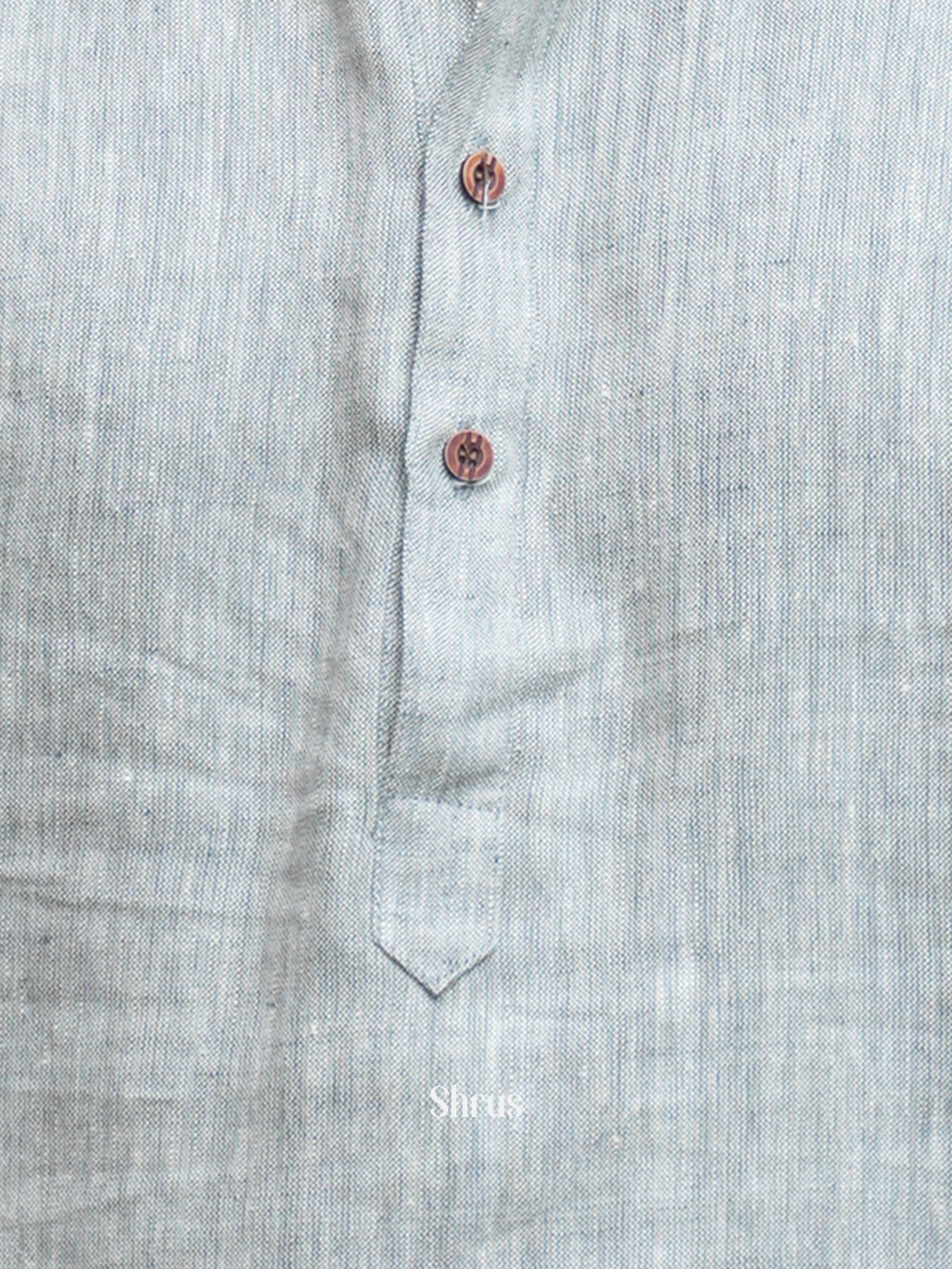 Grey - Readymade Mens Kurta - Shop on ShrusEternity.com