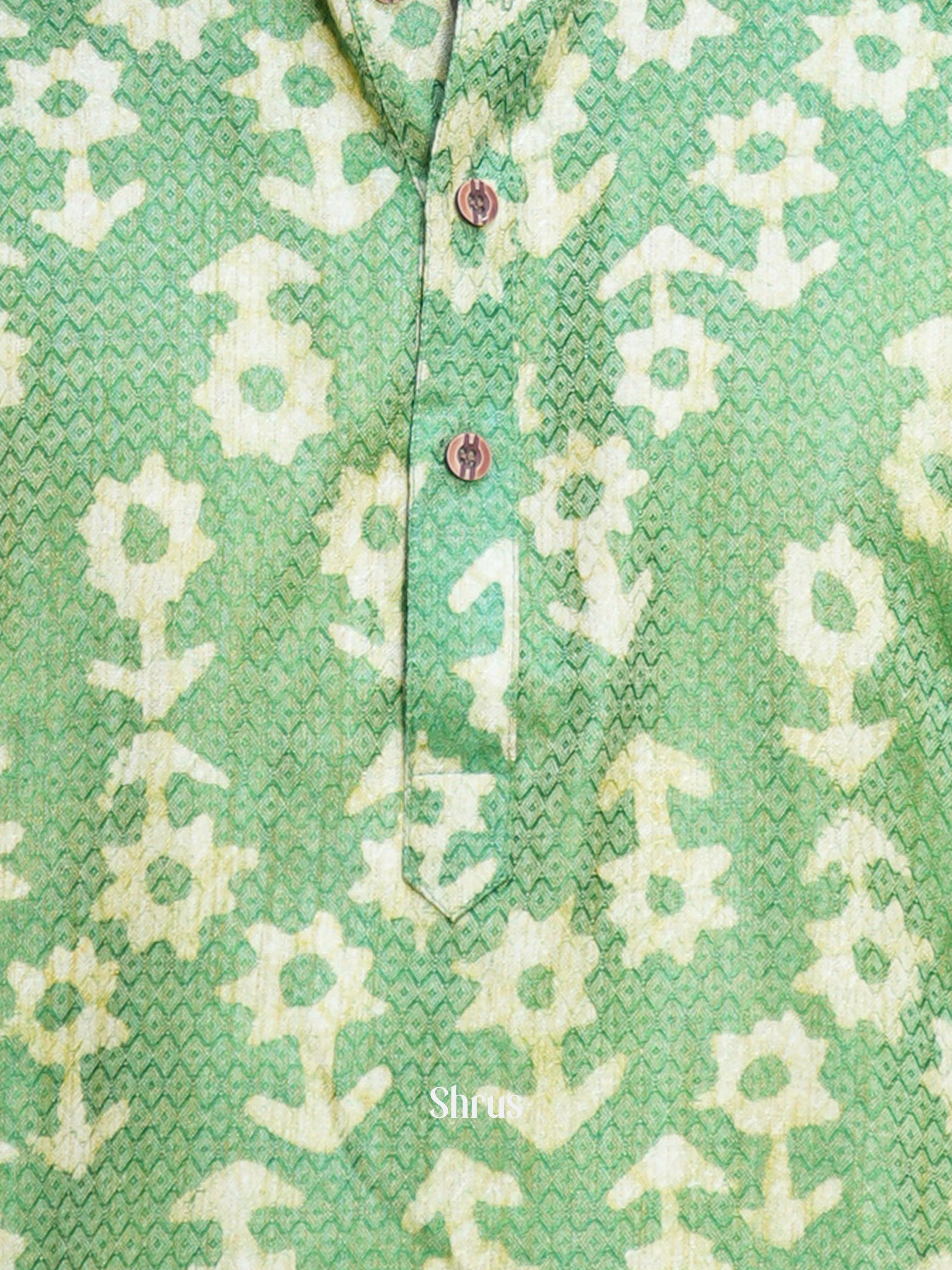Green - Readymade mens Kurta - Shop on ShrusEternity.com