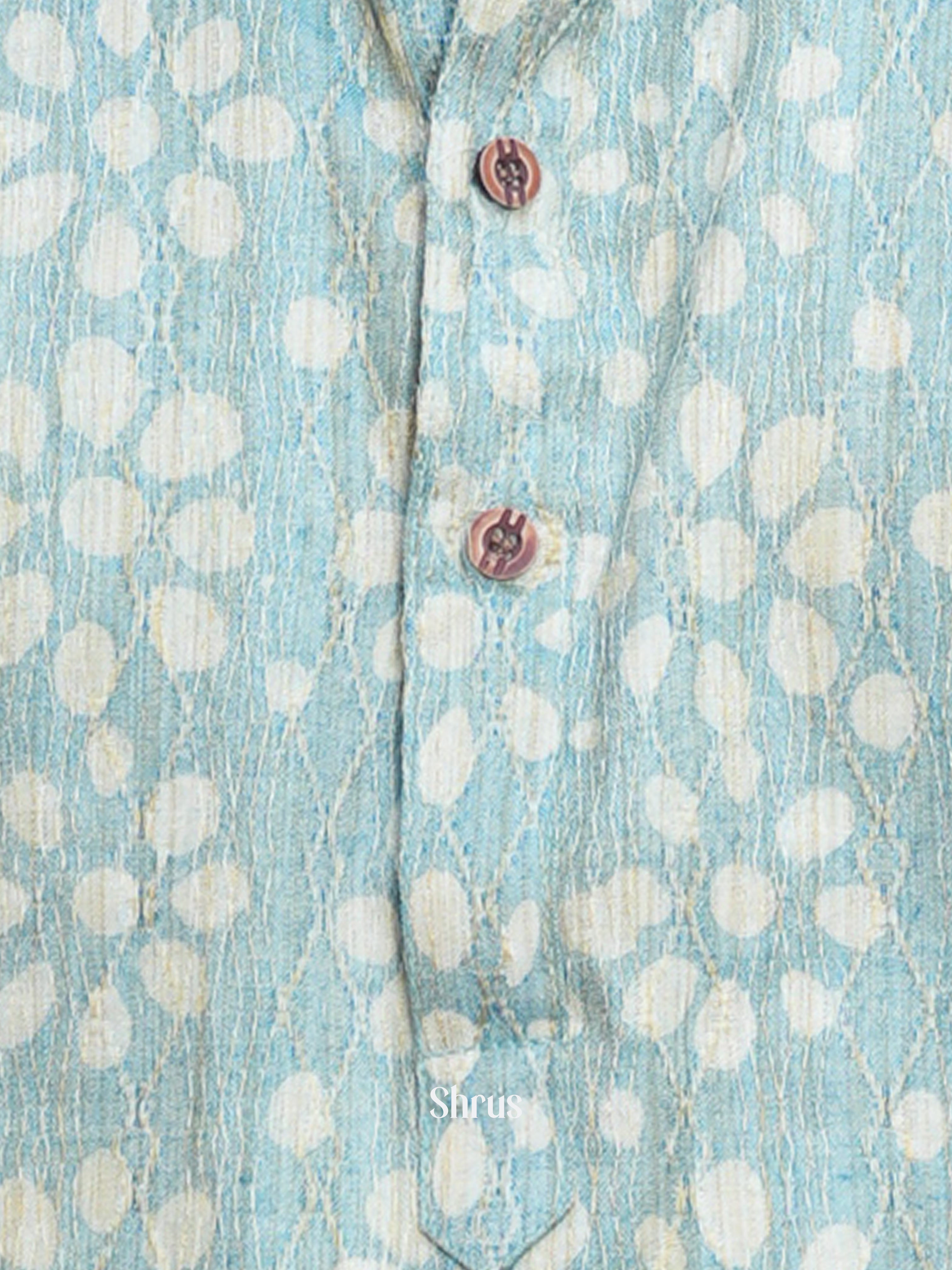 Blue - Readymade Mens Kurta - Shop on ShrusEternity.com