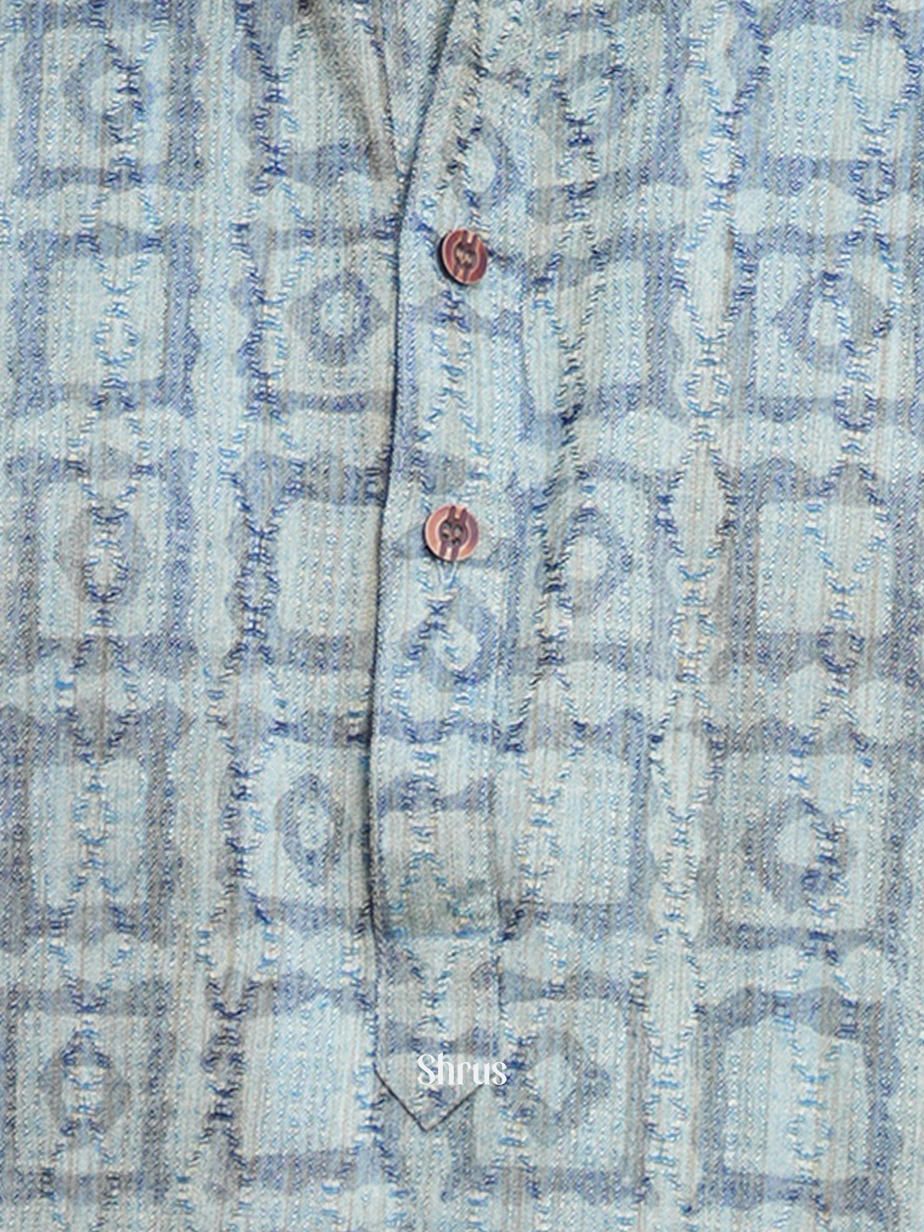 Grey - Readymade Mens Kurta - Shop on ShrusEternity.com