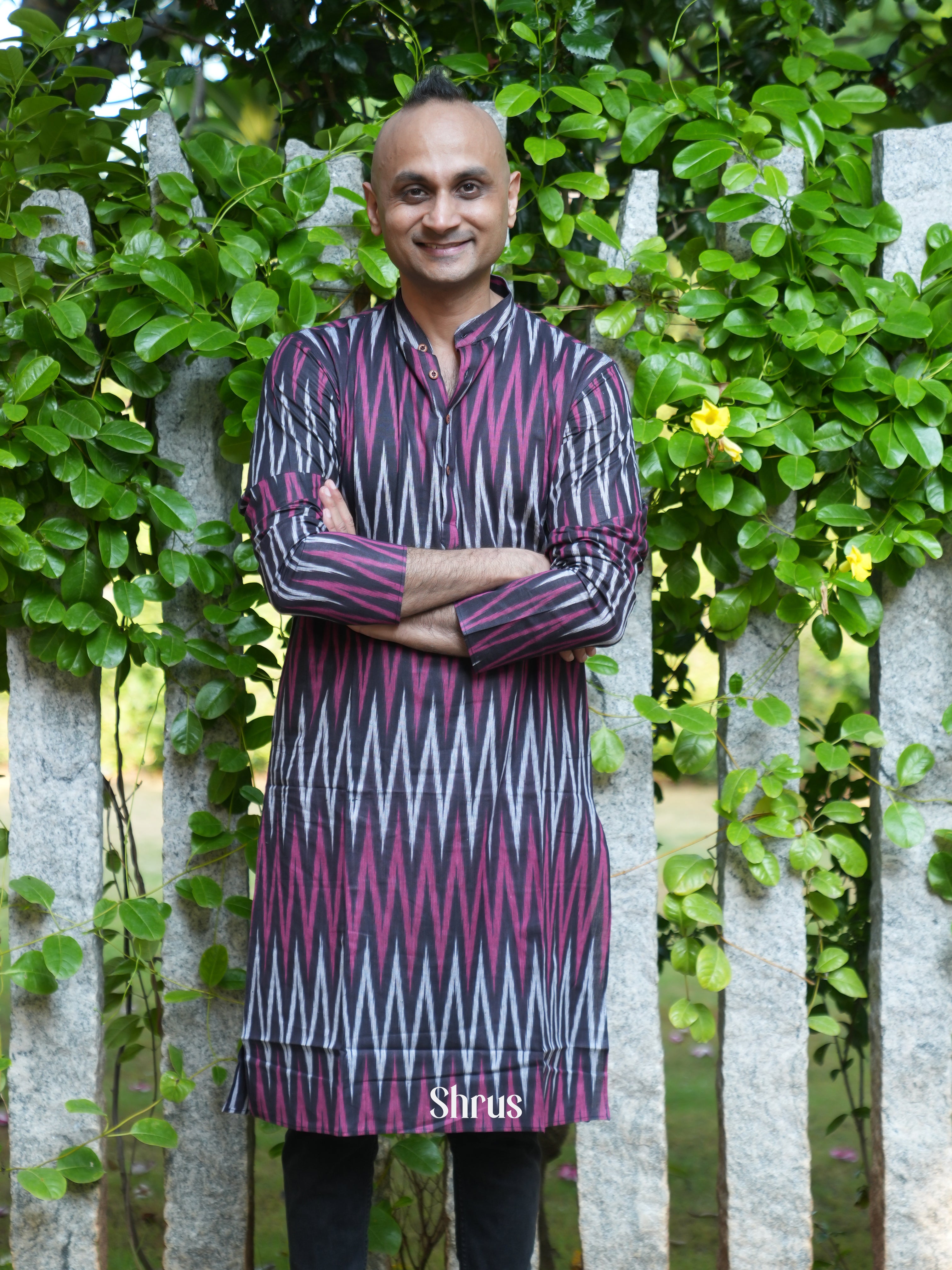 Purple - Readymade Mens Kurta - Shop on ShrusEternity.com
