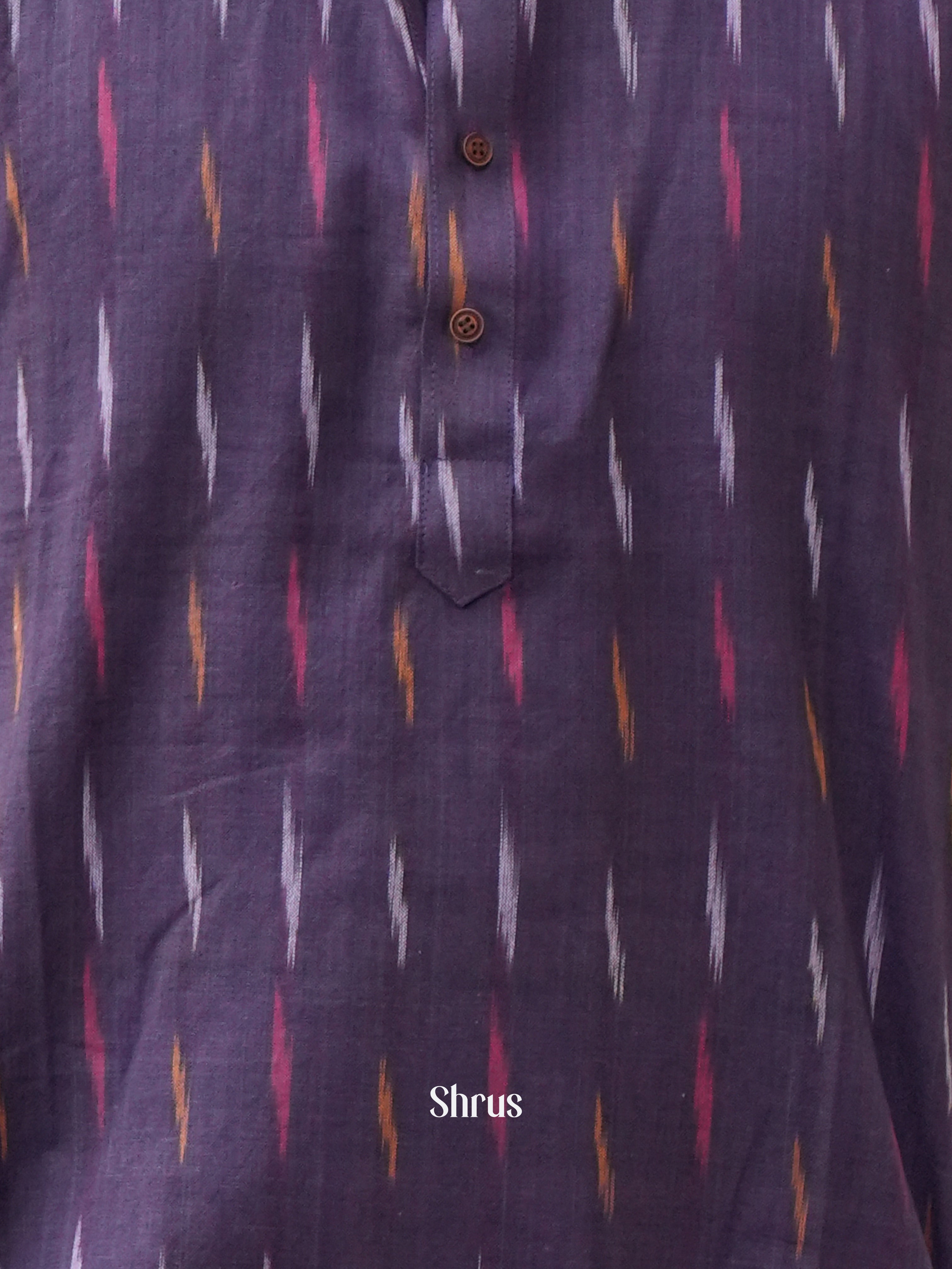 Purple- Readymade Mens Kurta - Shop on ShrusEternity.com